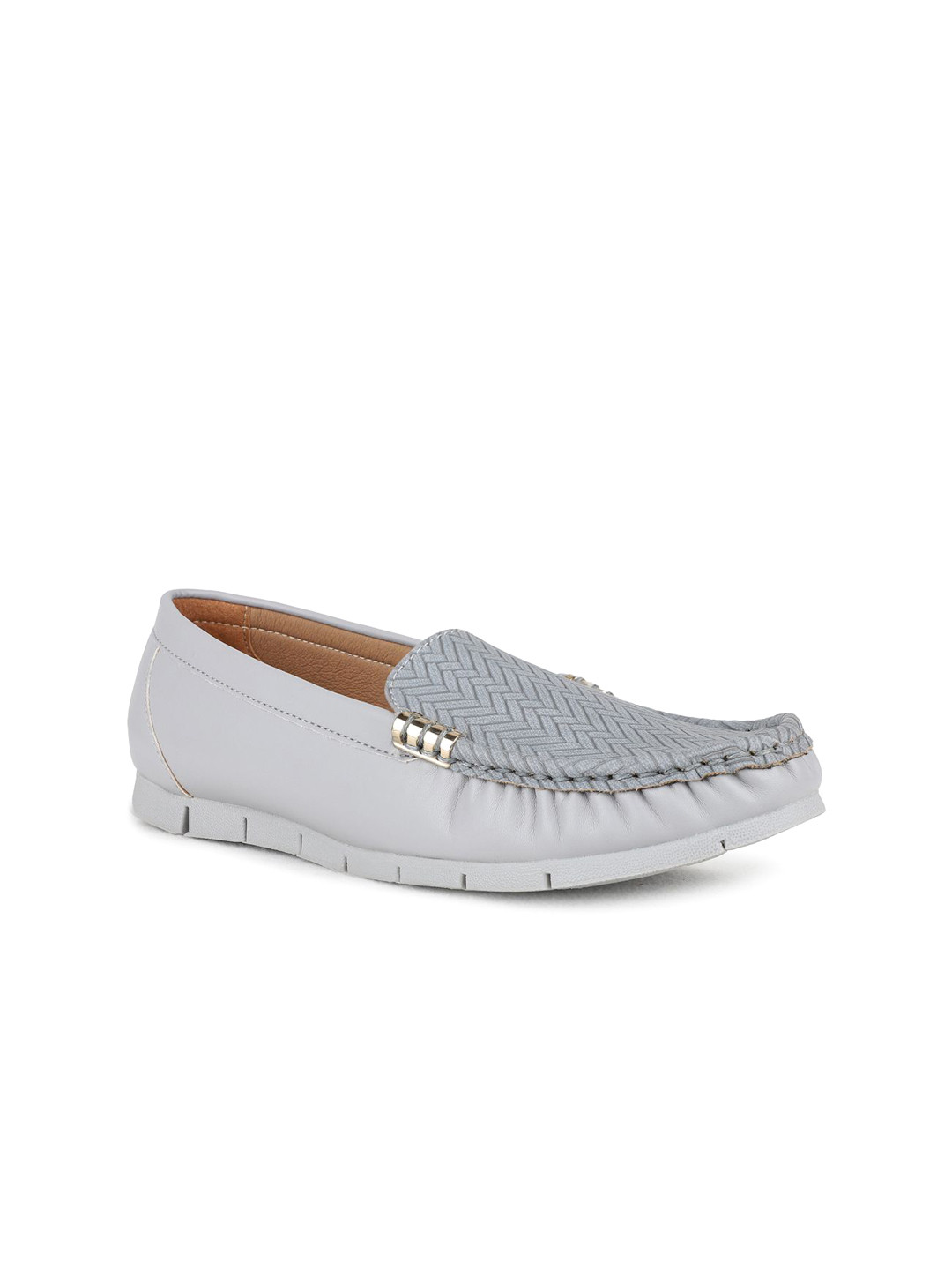 Inc 5 Womens Grey Casual Solid Round Toe Loafers Casual Shoes