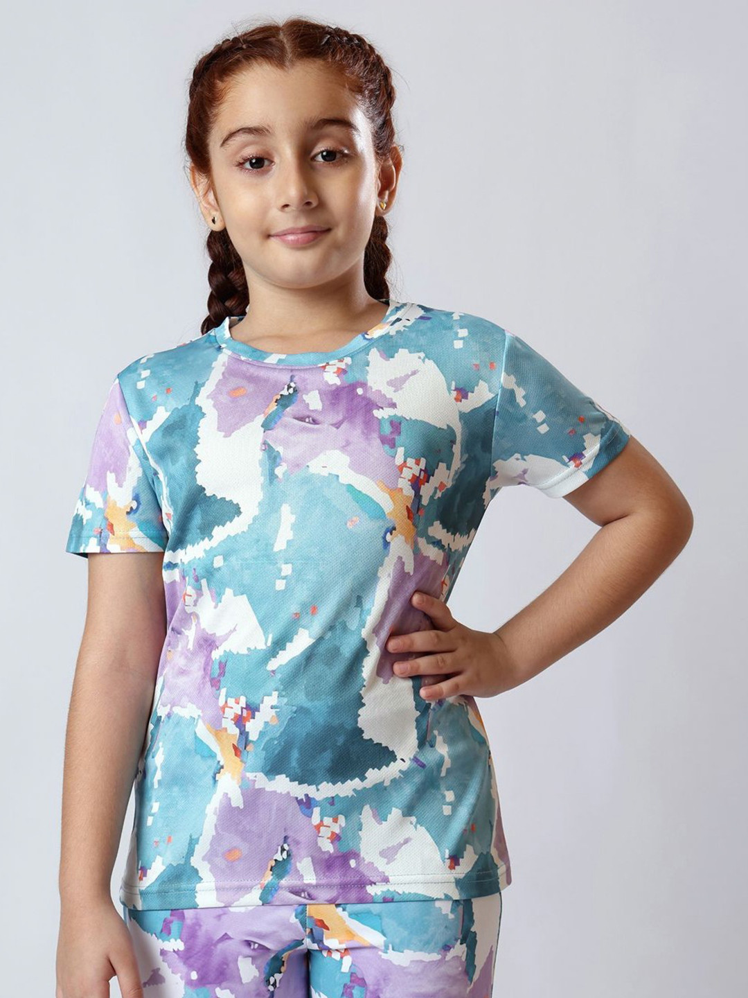 UMILDO Spring Collection Girls Abstract Printed Running Dri-FIT T-shirt