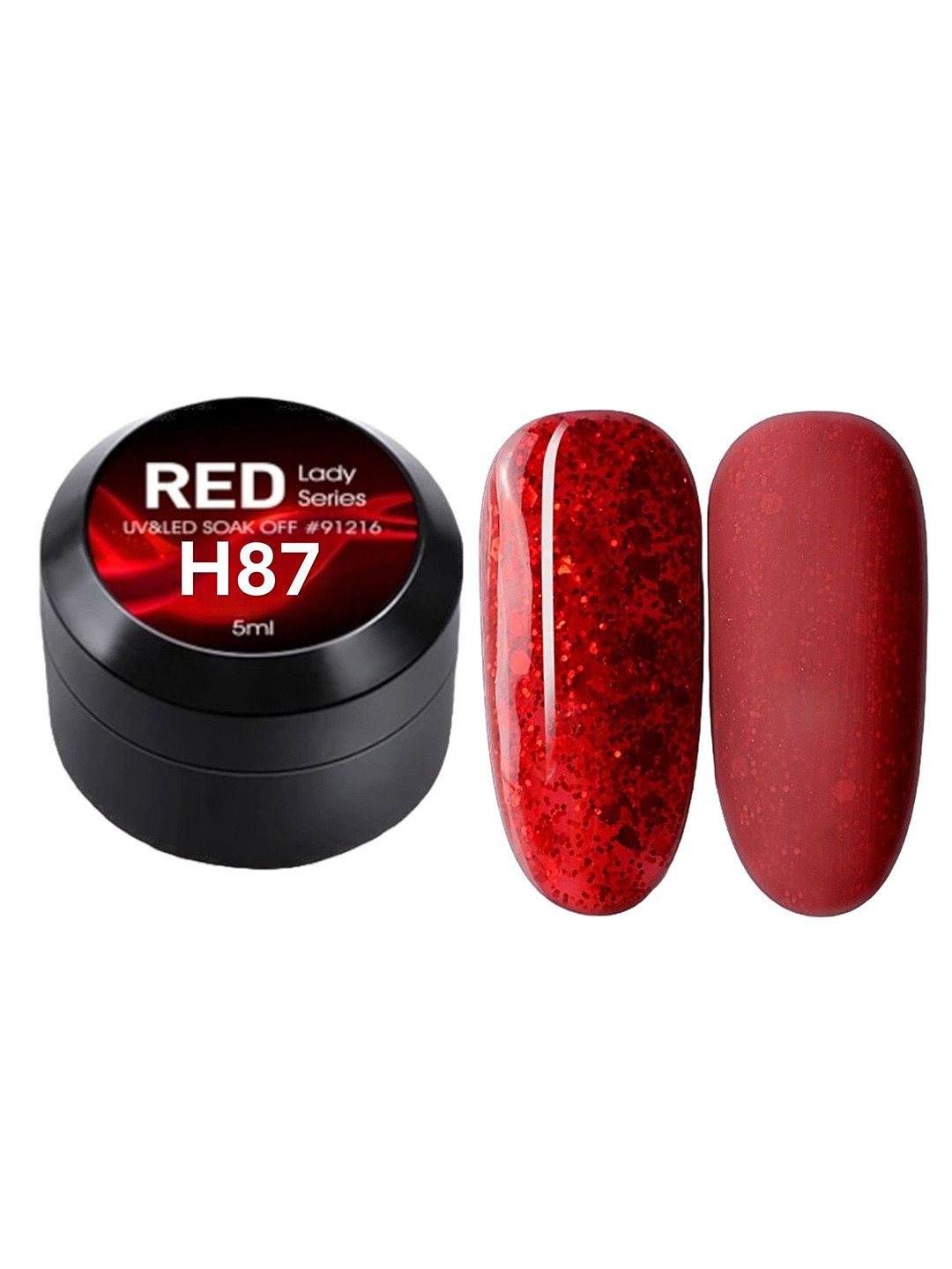 BELLE GAGA Red Lady Series UV Gel Nail Polish - 5 ml - H87