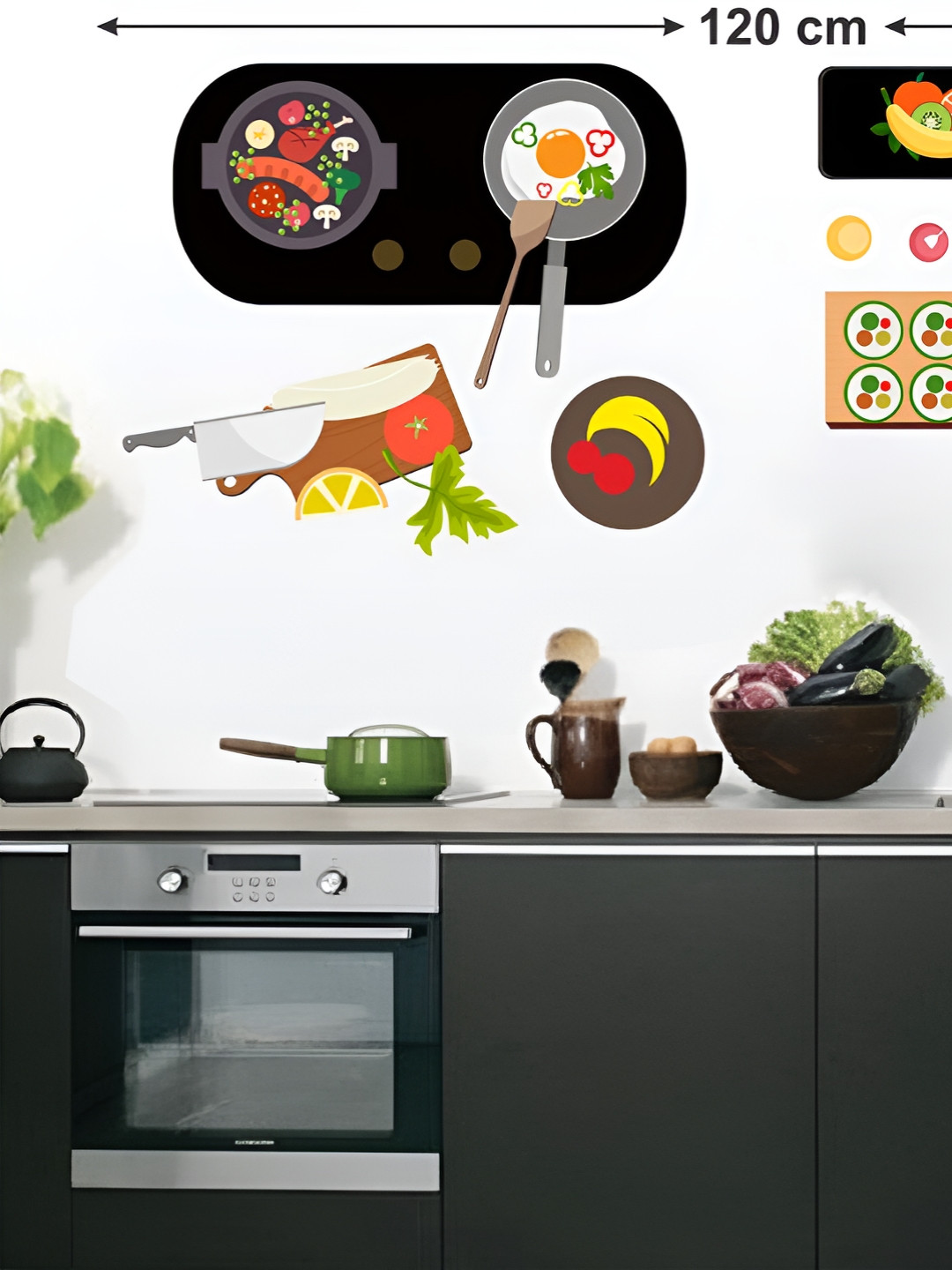 LANSTICK Cooked Food Wall Sticker