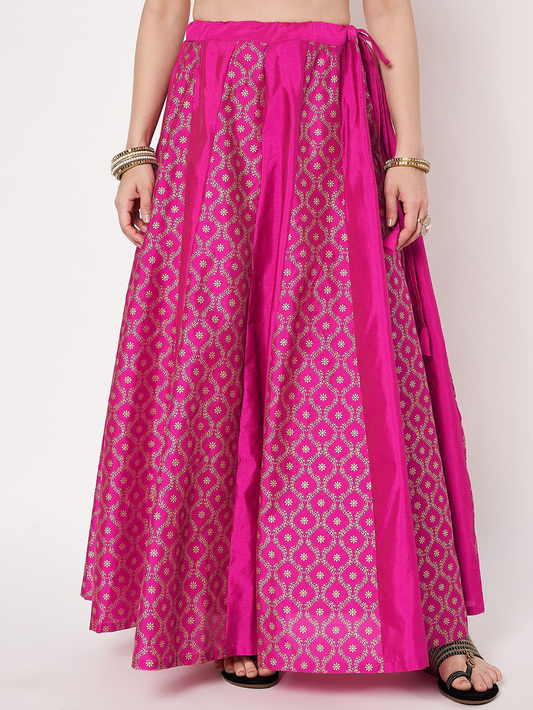 studio rasa Block Printed Kalidaar Maxi Skirt