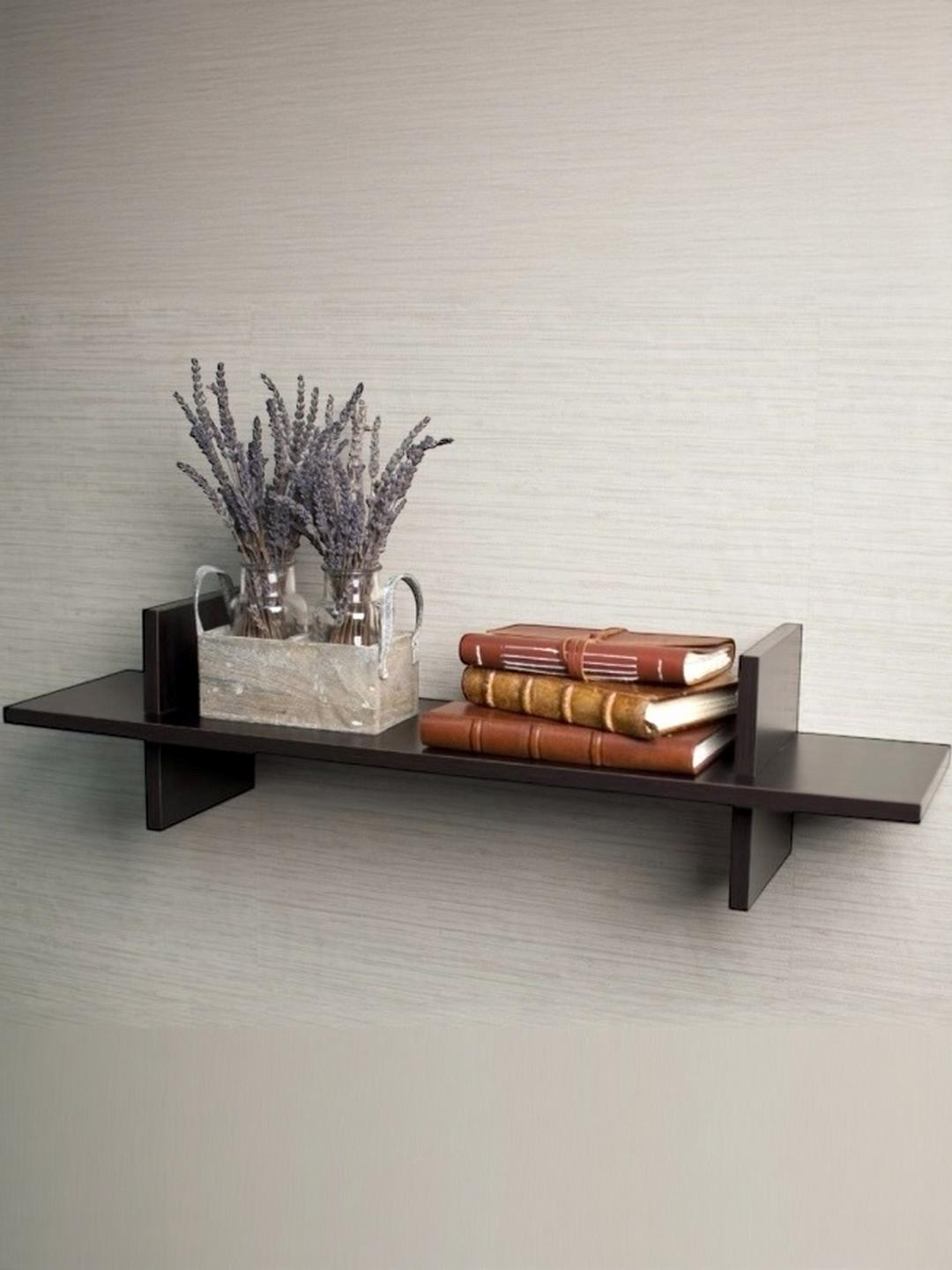 DECORSMITH Black SINGLE TIER SHELVE