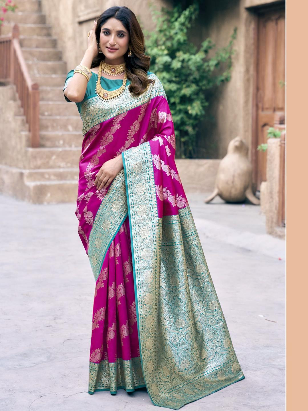 MAHALASA Zari Weaving Banarasi Saree