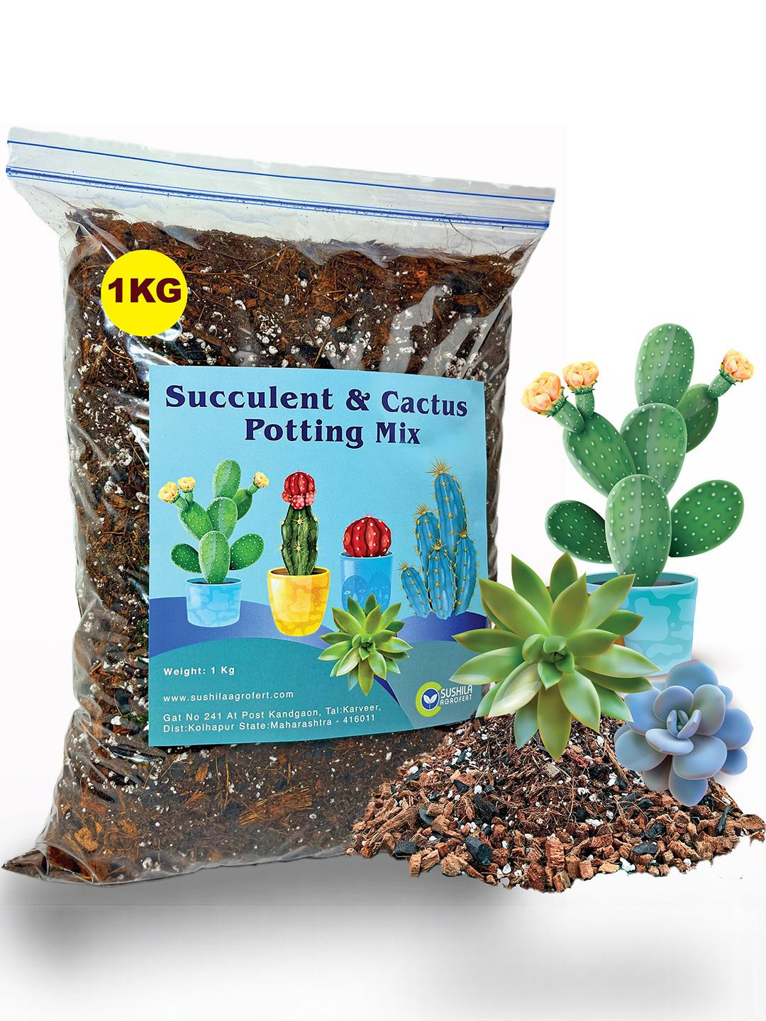 SUSHILA AGROFERT Brown Succulent & Cactus Potting Mix