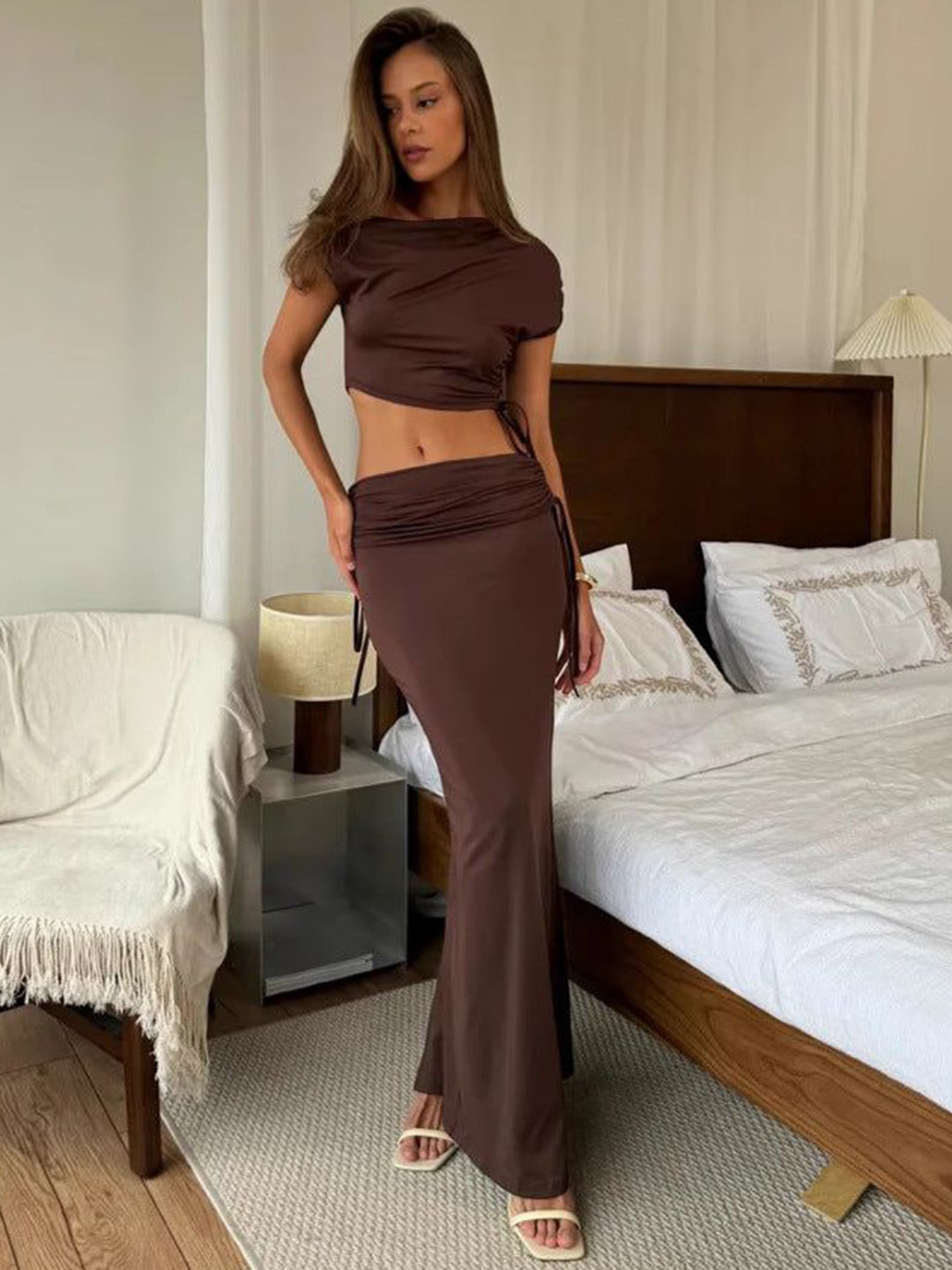 Outzidr Top With Skirt With Co-Ords