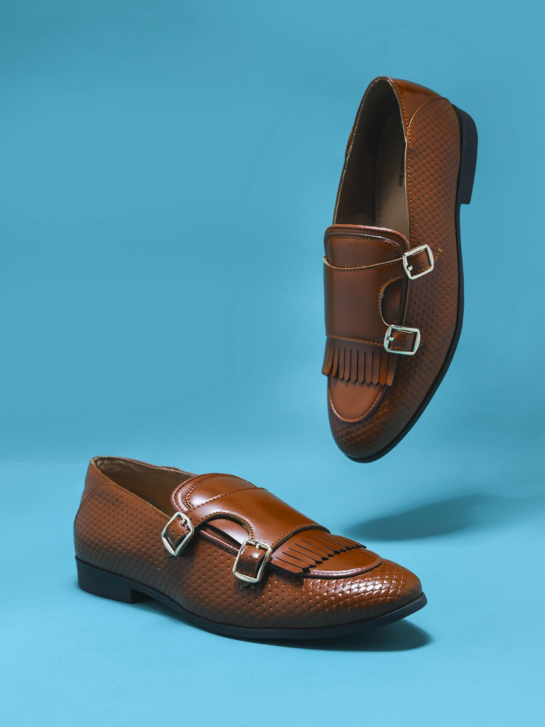 WAVE WALKER Men Infinity Lightweight Textured Round Toe Loafers