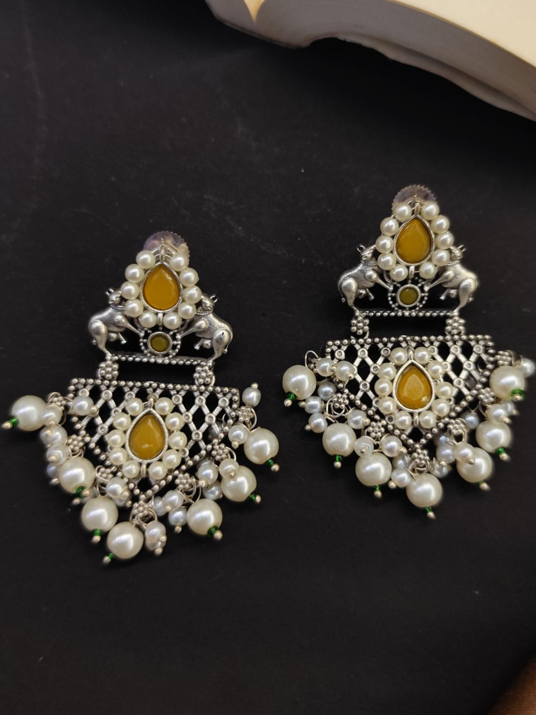 ATTIRE ICON Women Silver Earrings