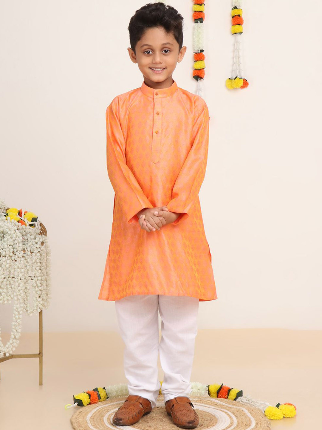 Baba & Baby Boys Regular Kurta with Pyjamas