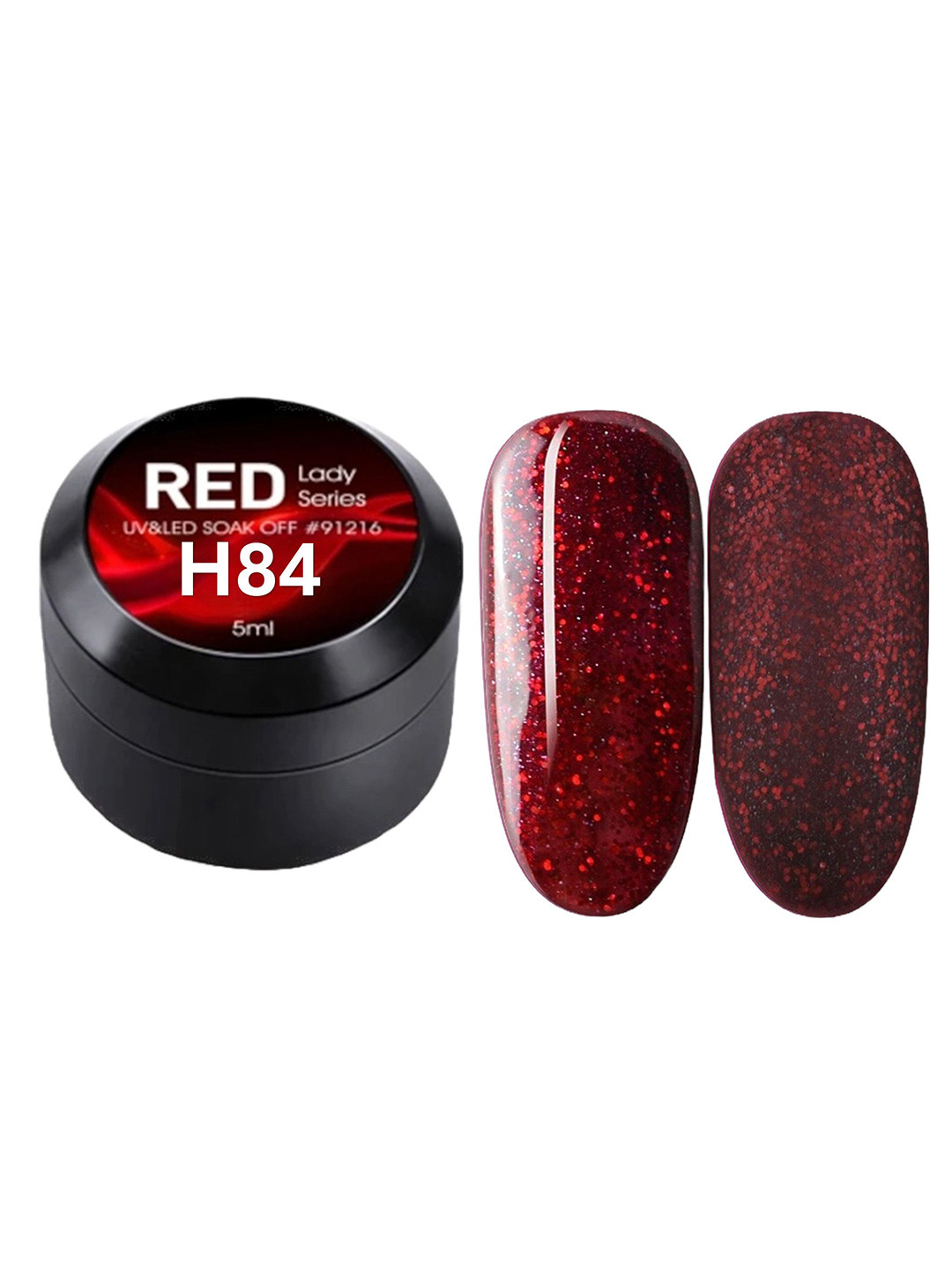 BELLE GAGA Red Lady Series UV & LED Soak Off Nail Polish- 5 ml- Shade- H84