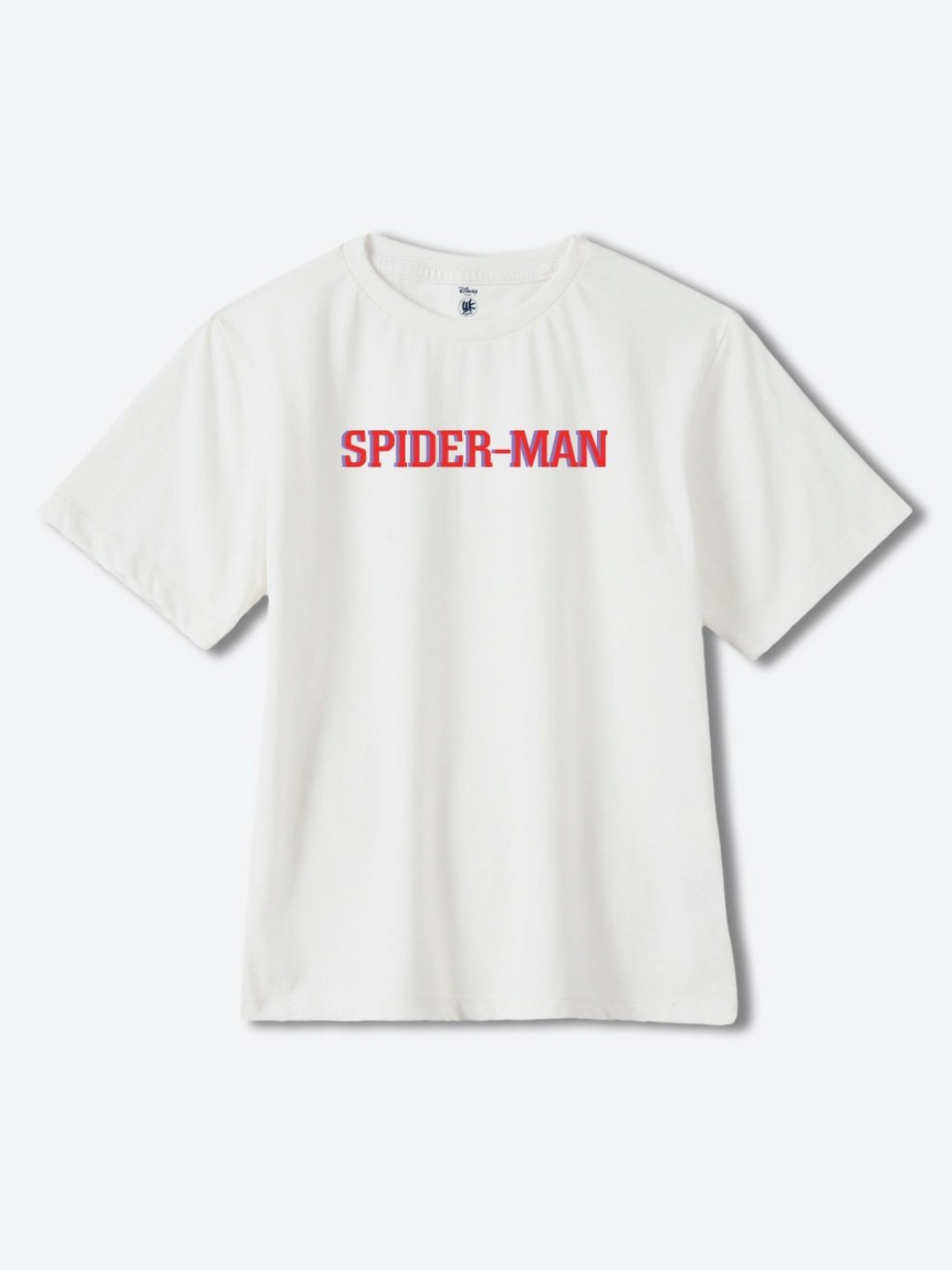 YK Marvel Boys Spider-Man Superhero Printed Round Neck Cotton Oversized T-shirt