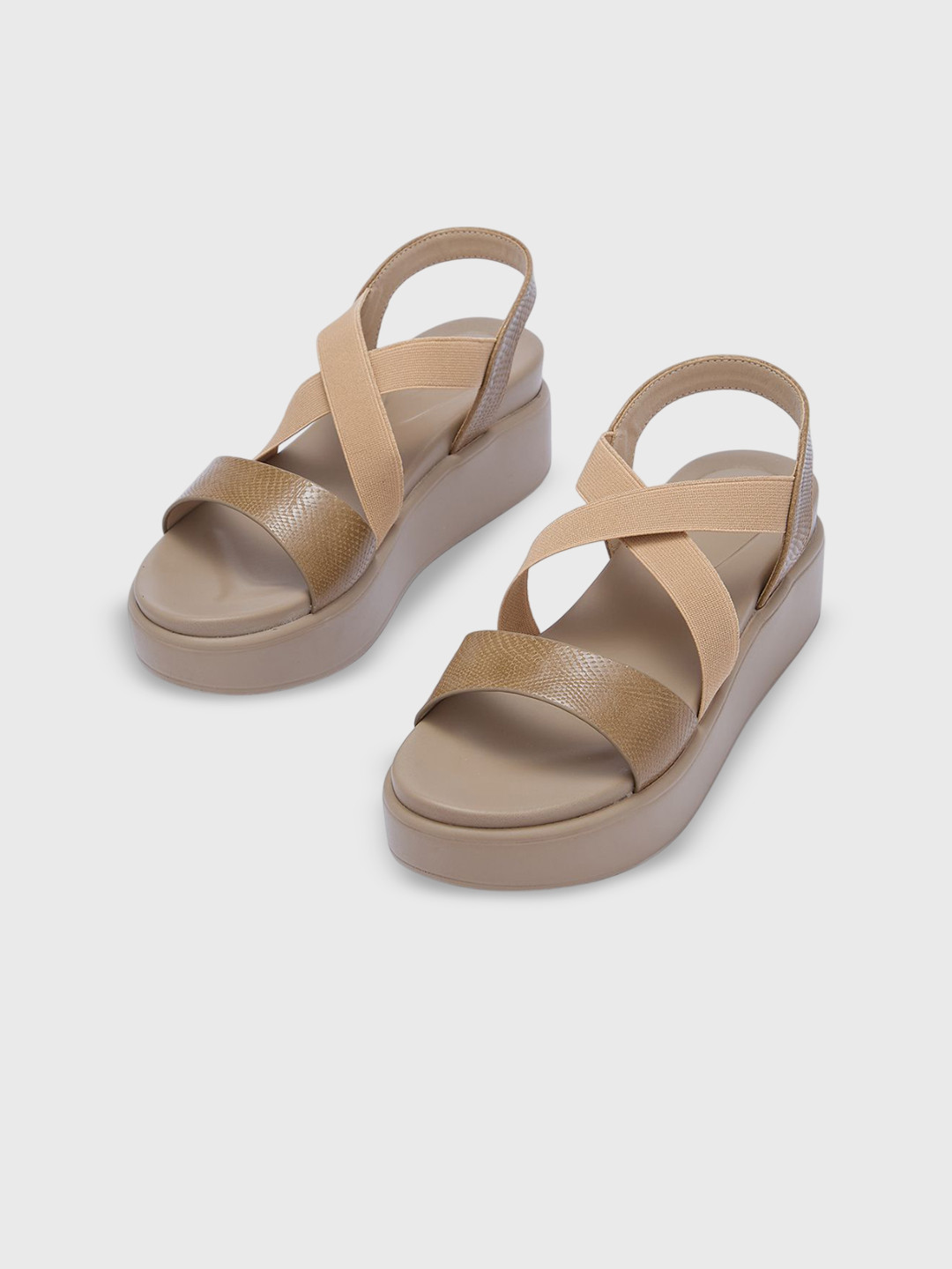 Sole To Soul Women Strappy Casual Platform Heel Sandals