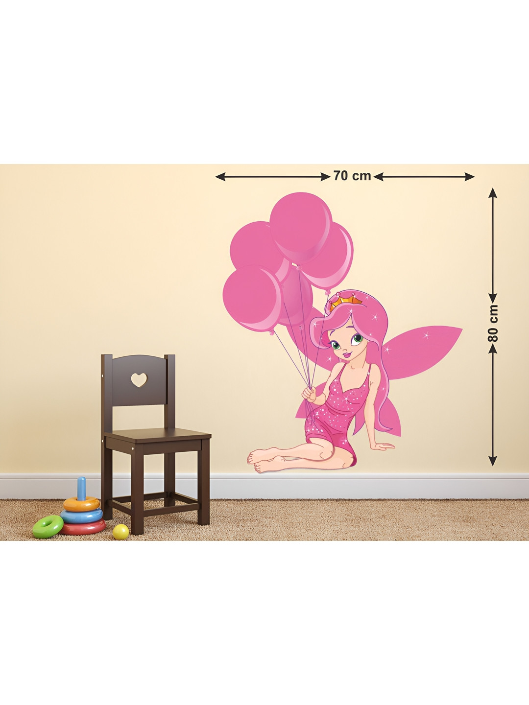LANSTICK Barbie With Balloon Sticker