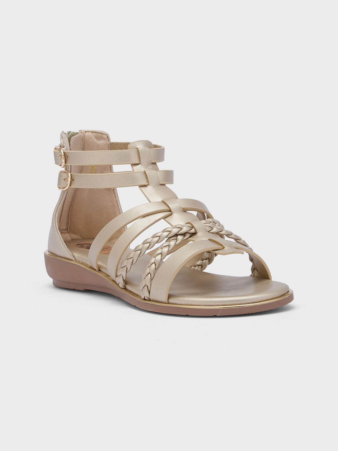 Sole To Soul Women Woven Design Gladiators