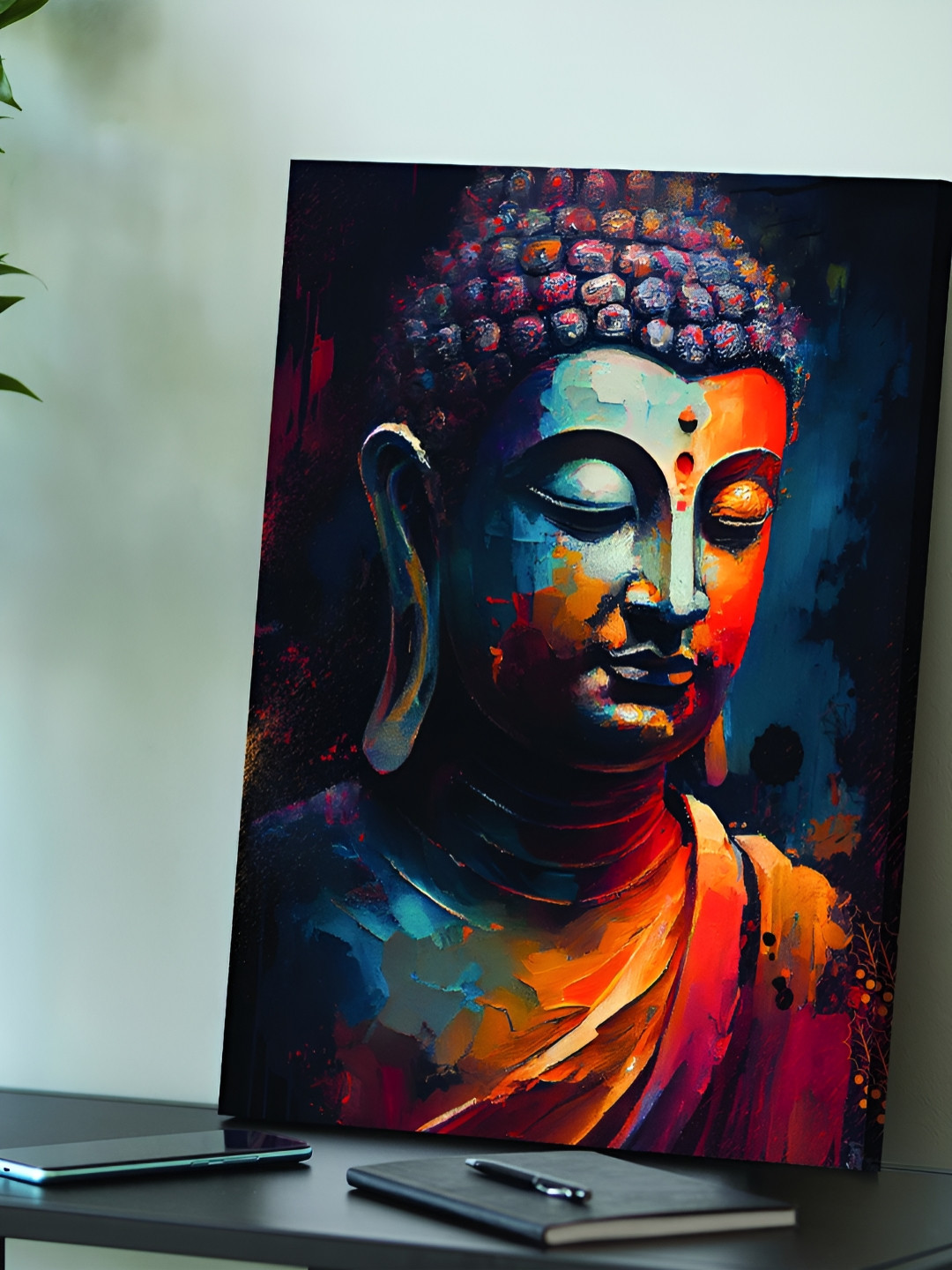 Myntra Elegant Homes Canvas Painting Peaceful Lord Buddha Wall Art