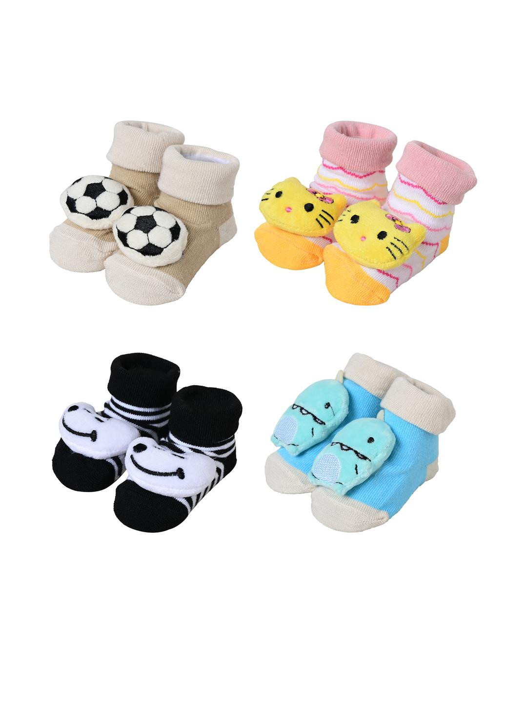 ME Stores Pack of 4 Kids Multi Colored Socks