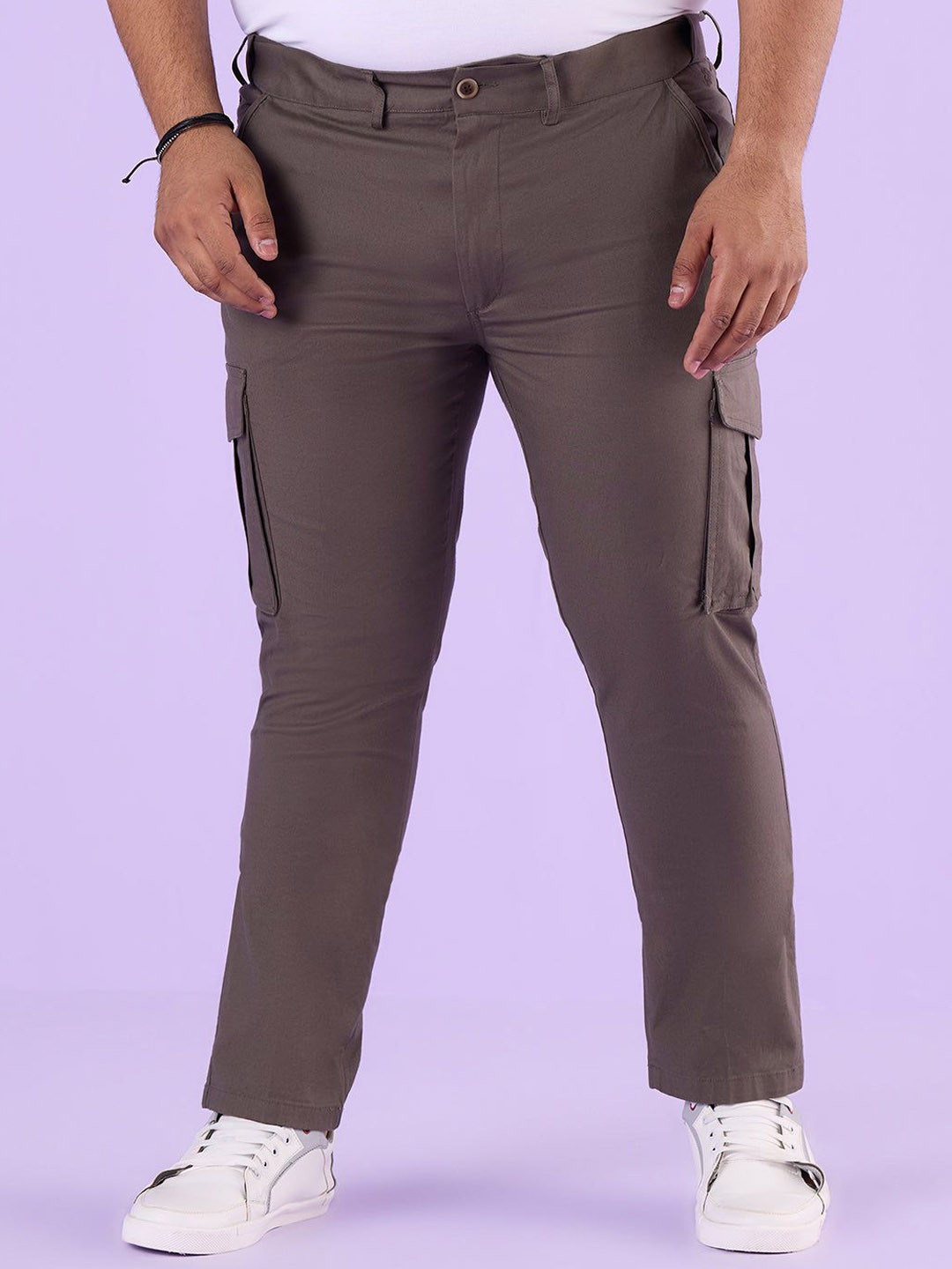 BIG HELLO Men Original Slim Fit Mid-Rise Cotton Cargo Styles Jeans