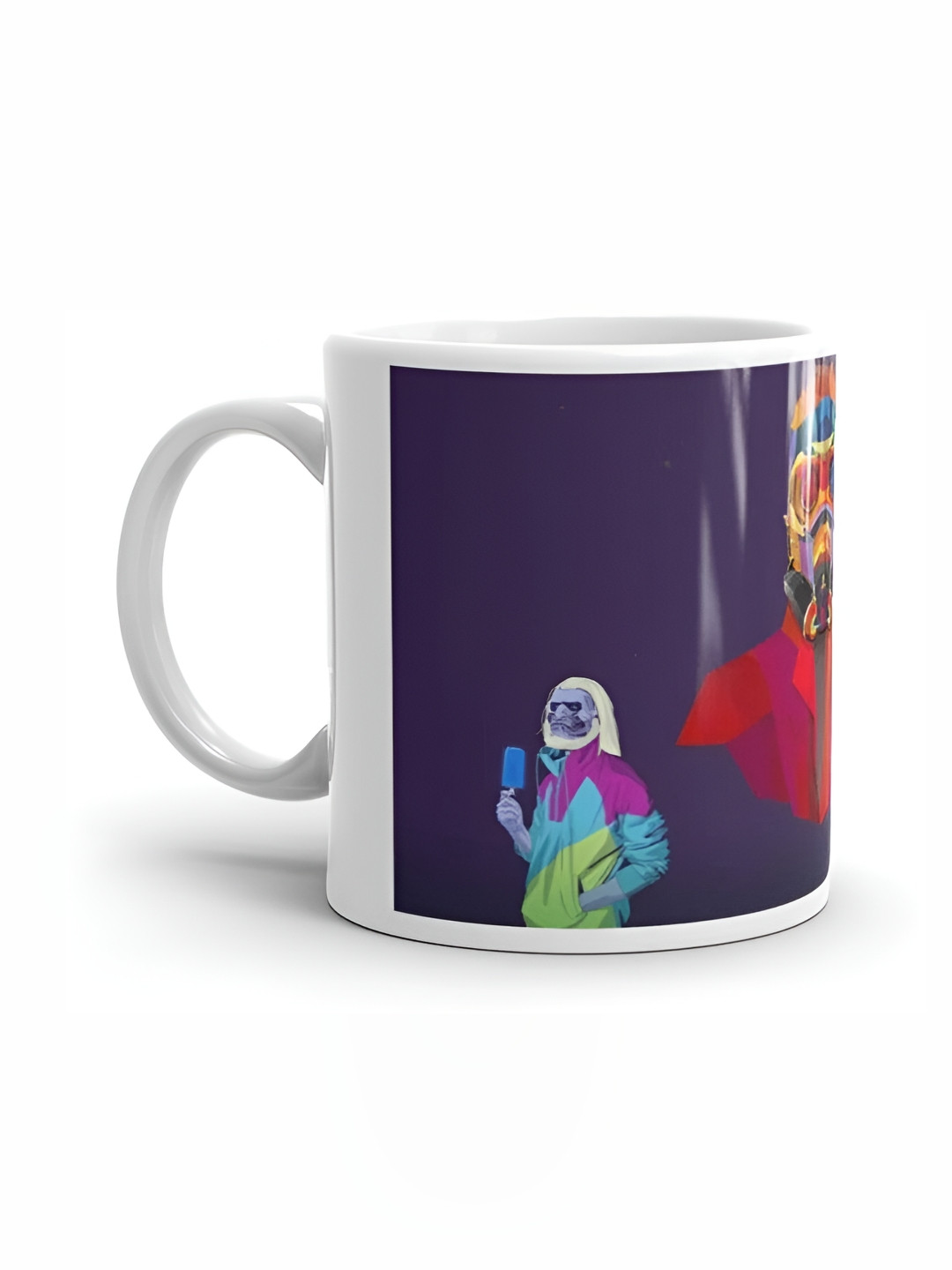 Mr UVD White & Purple Starlord Printed Ceramic Mug 350ml