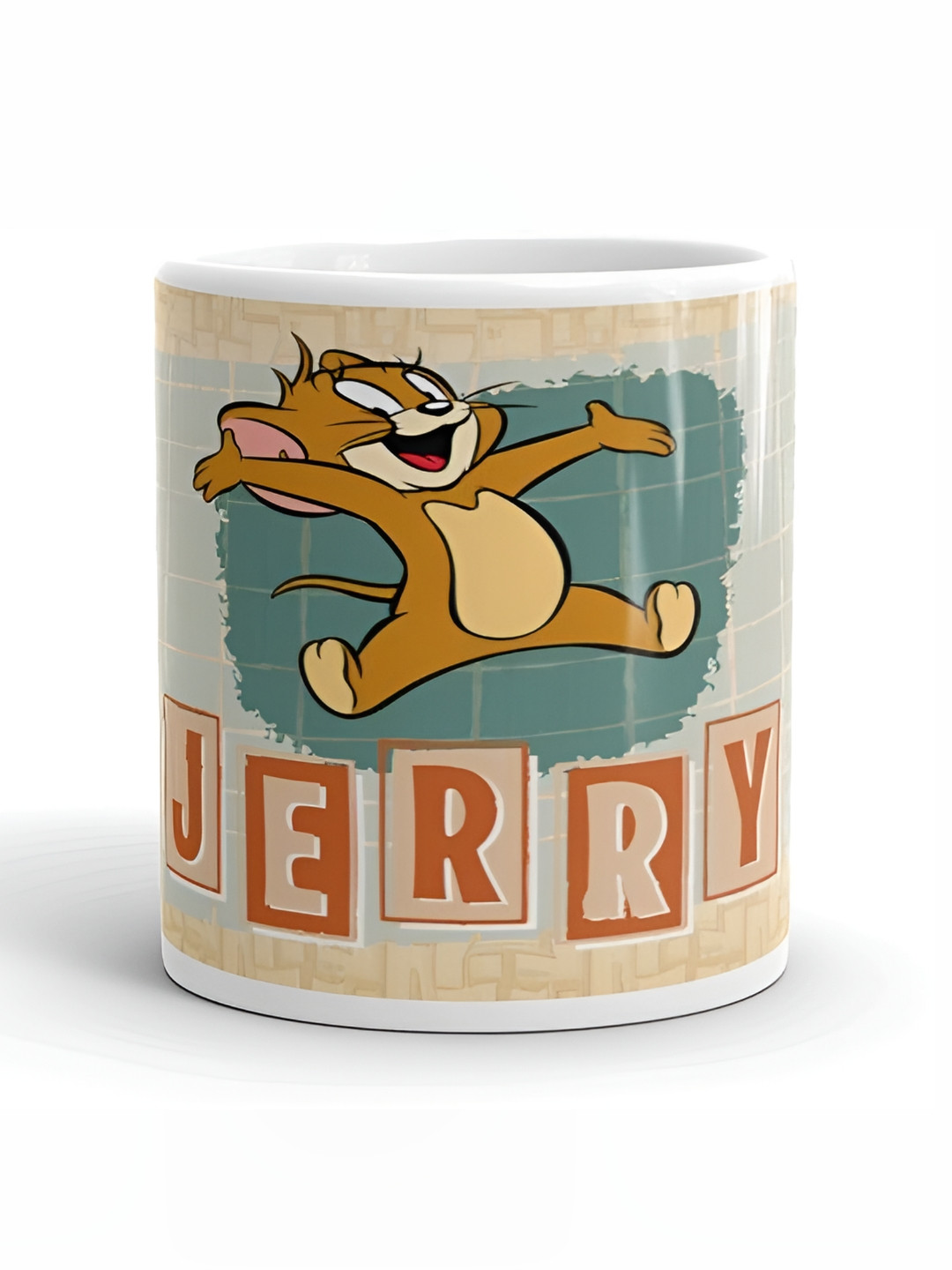 Mr UVD White & Brown Jerry Printed Ceramic Mug 350ml