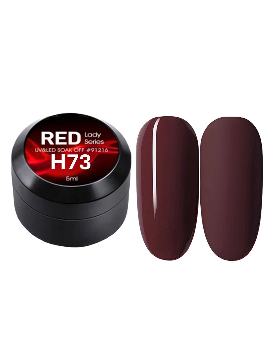 BELLE GAGA Red Lady Series UV & LED Soak Off Nail Polish- 5 ml- Shade- H73