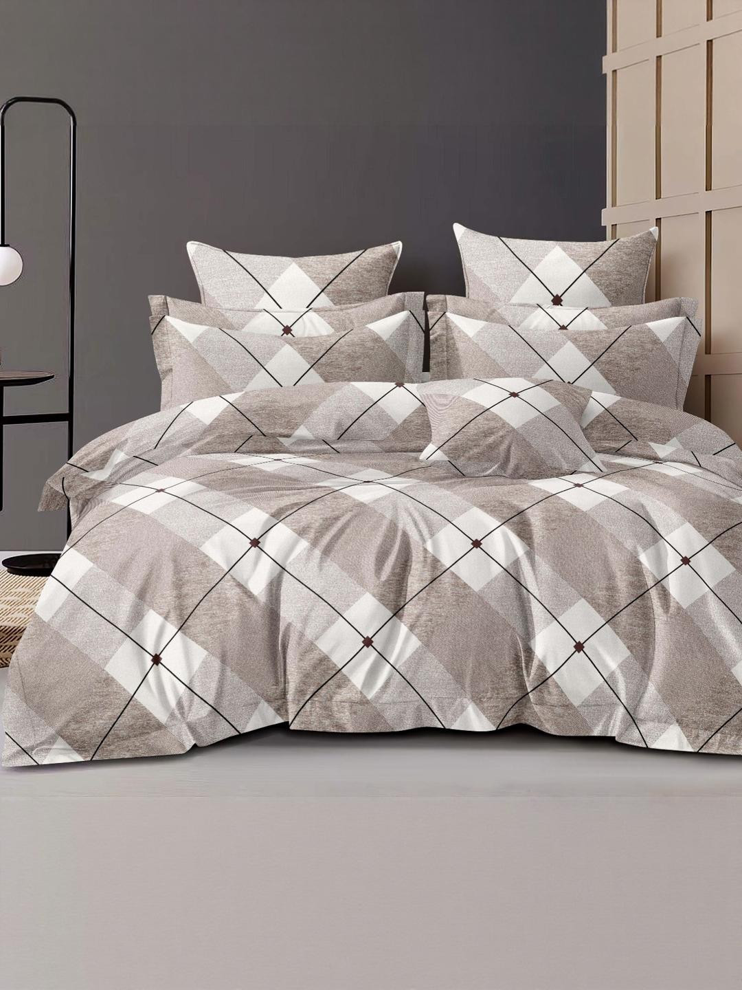 Glaxomas  Premium  Cotton Queen bedsheet with 2 Pillow covers