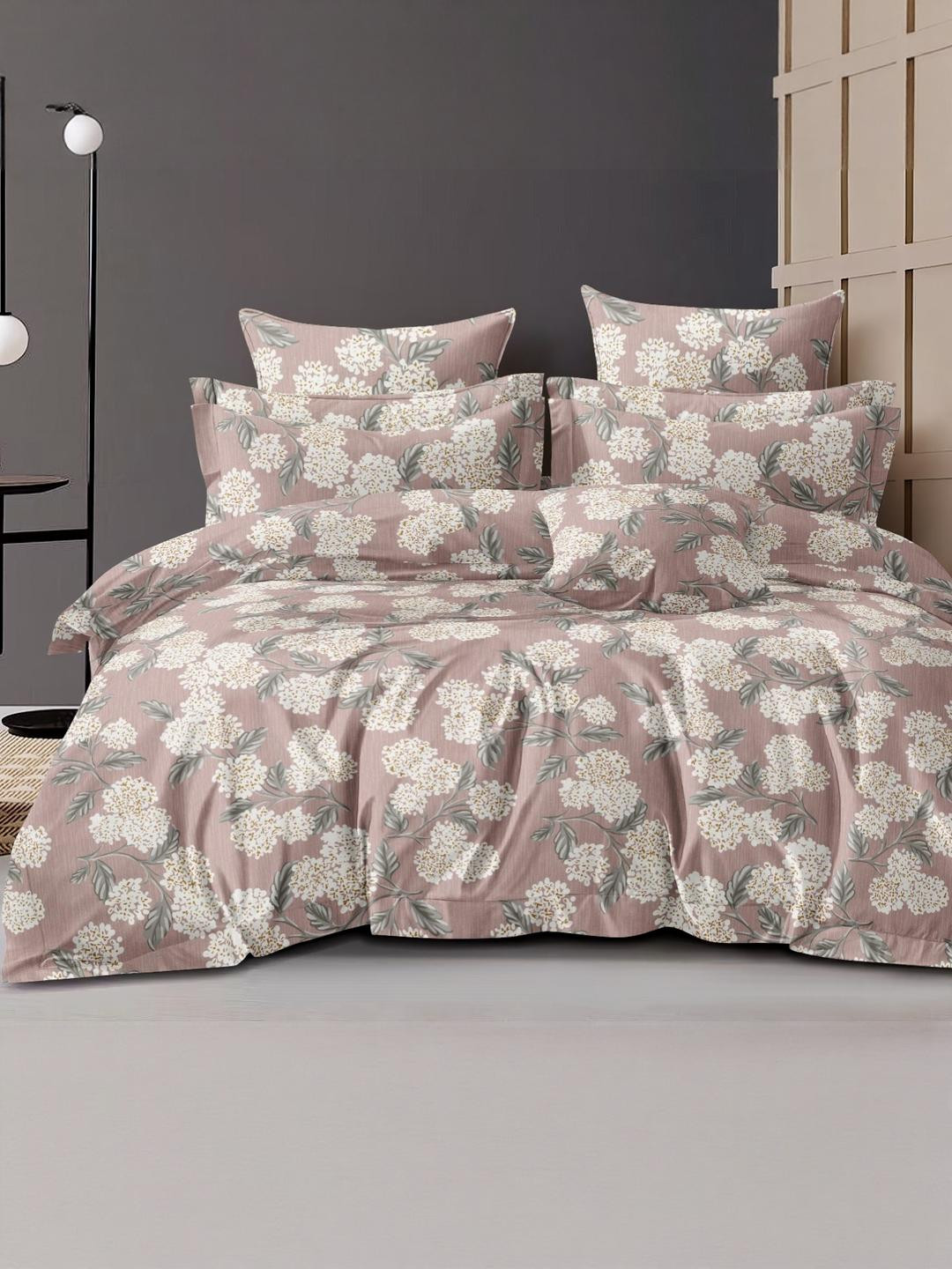 Glaxomas  Premium  Cotton Queen bedsheet with 2 Pillow covers