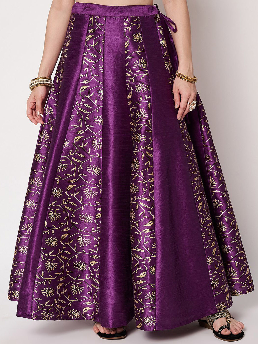 studio rasa Block Printed Kalidaar Maxi Skirt