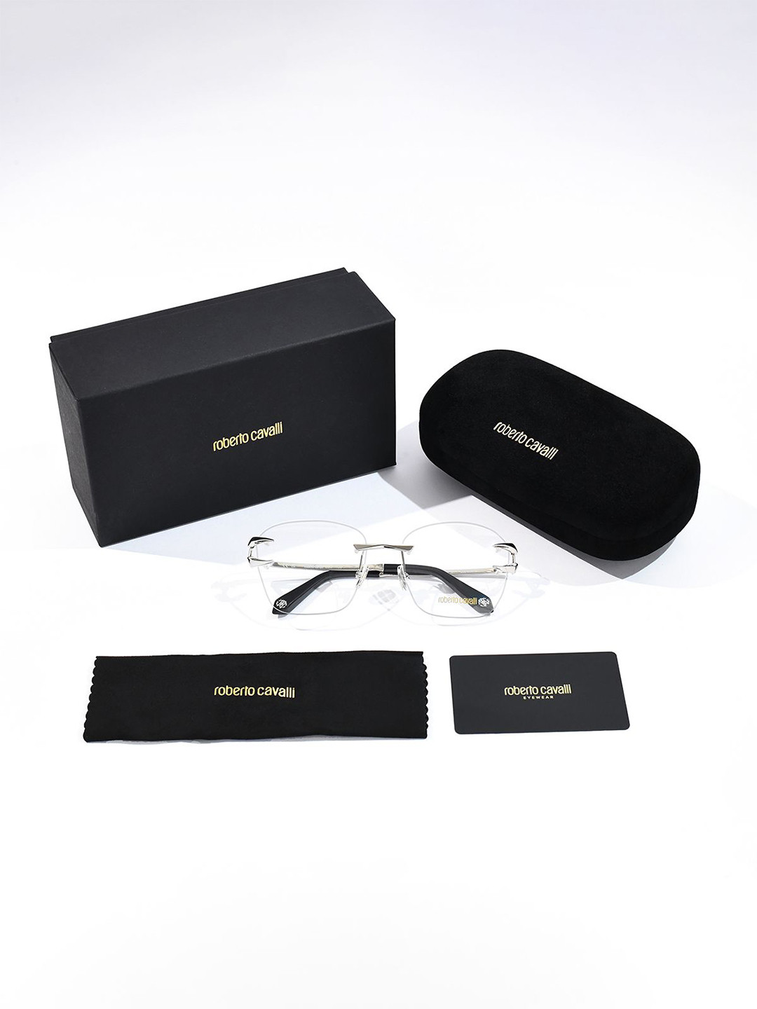 Roberto Cavalli Unisex Rimless Square Frame