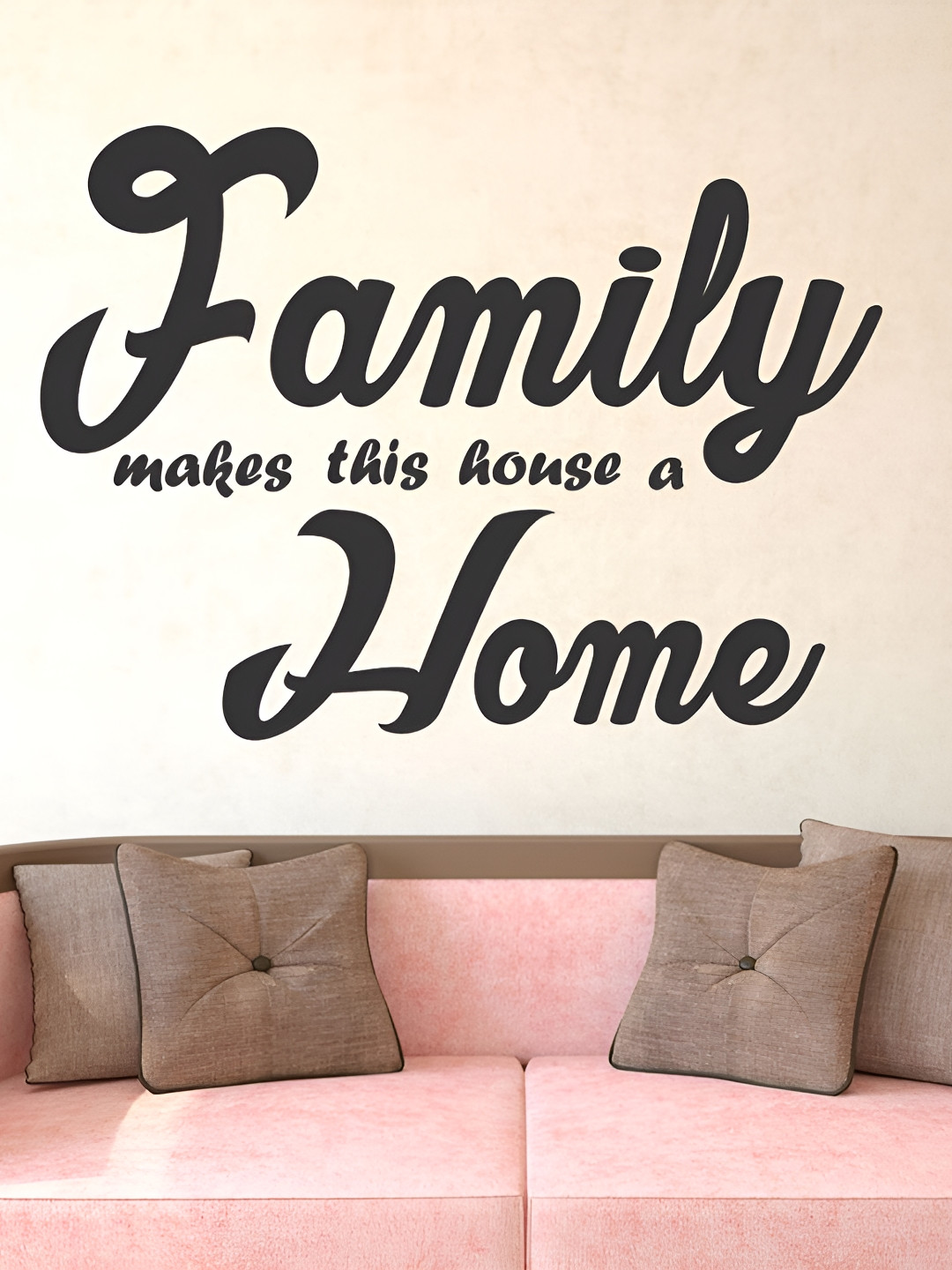 Livin'luxe Matte Finish Family quotes wall sticker