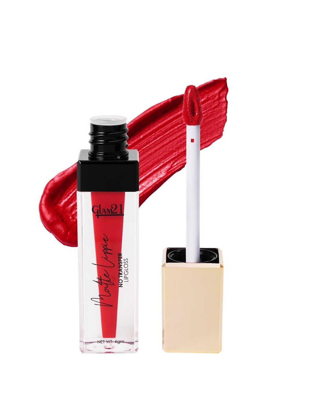 GLAM21 Matte Lippie No Transfer Lip Gloss 4 g - My Red 02