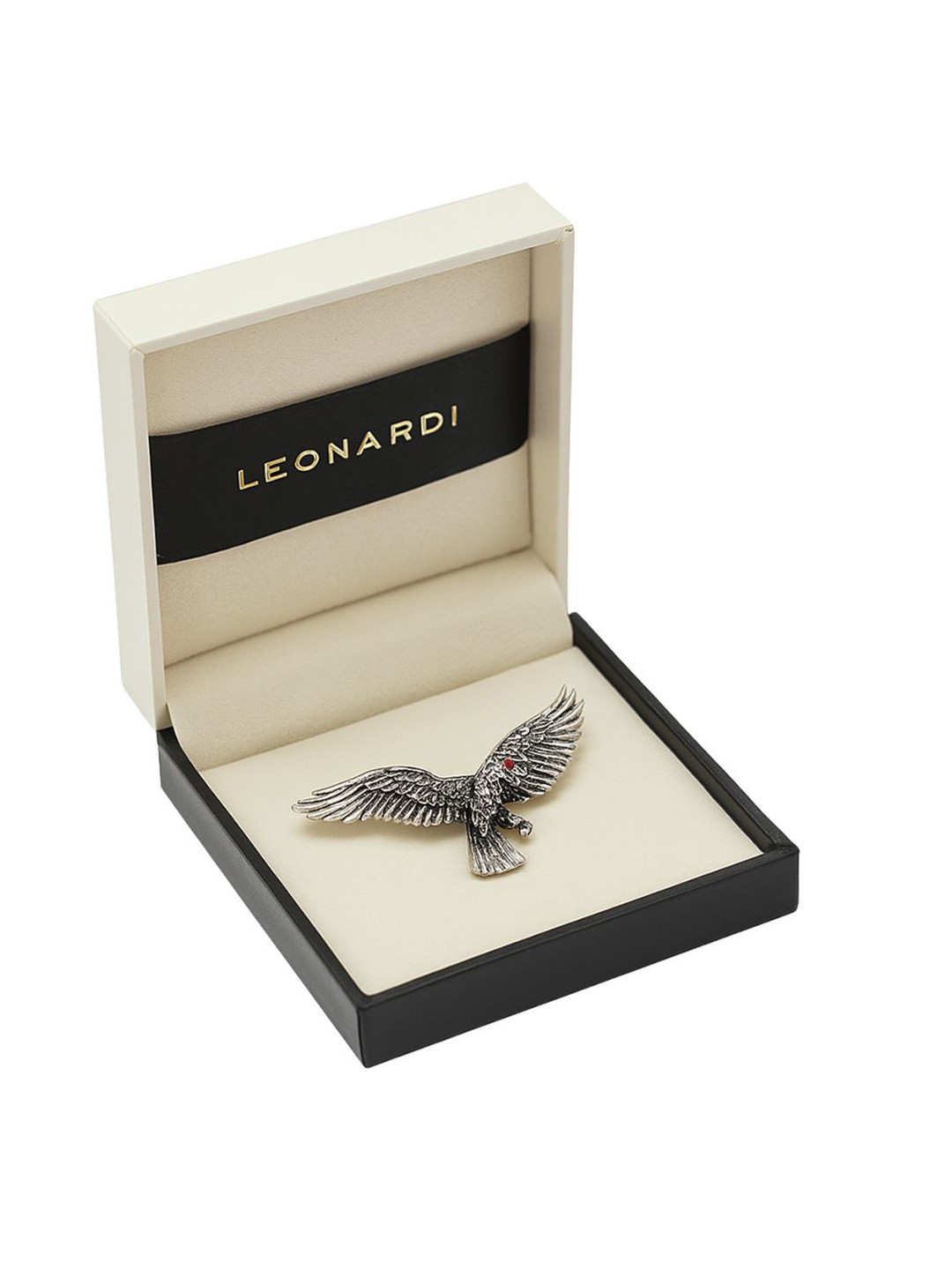 Leonardi Mens Hawk Statement Brooch
