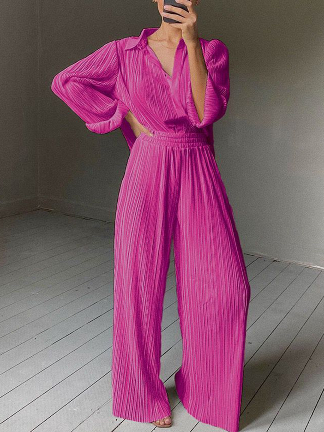 Miss Mosa By Akanksha  Daria Statement Coord Set In Pink