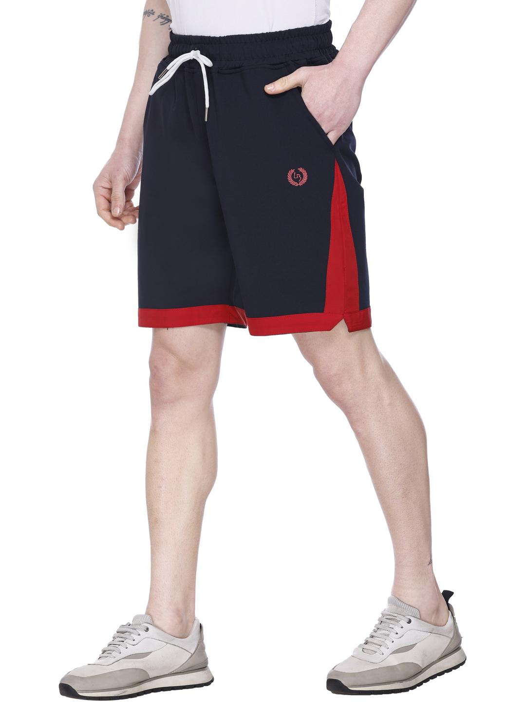 LEE BONEE Men Colourblocked Running Sports Shorts with Technology