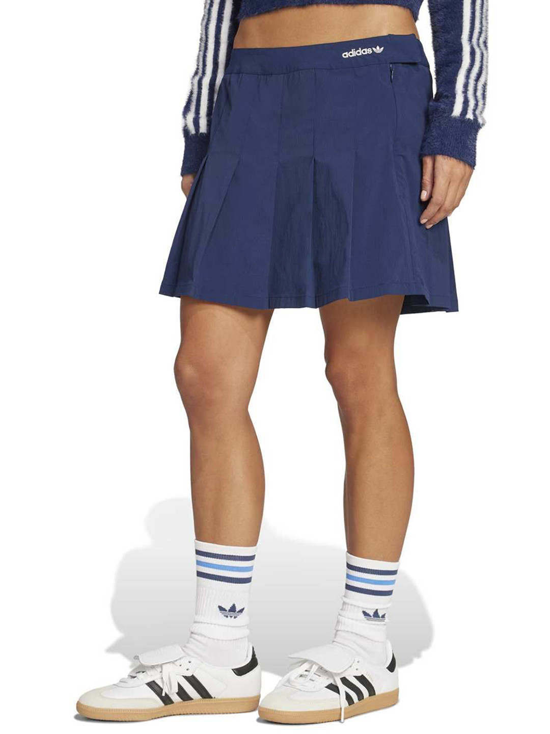 ADIDAS Originals Pleated A-Line Mini Skirt