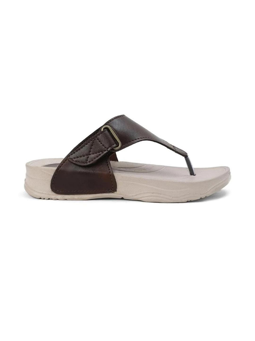 Cozy Wear Women Flats (Brown , 8)