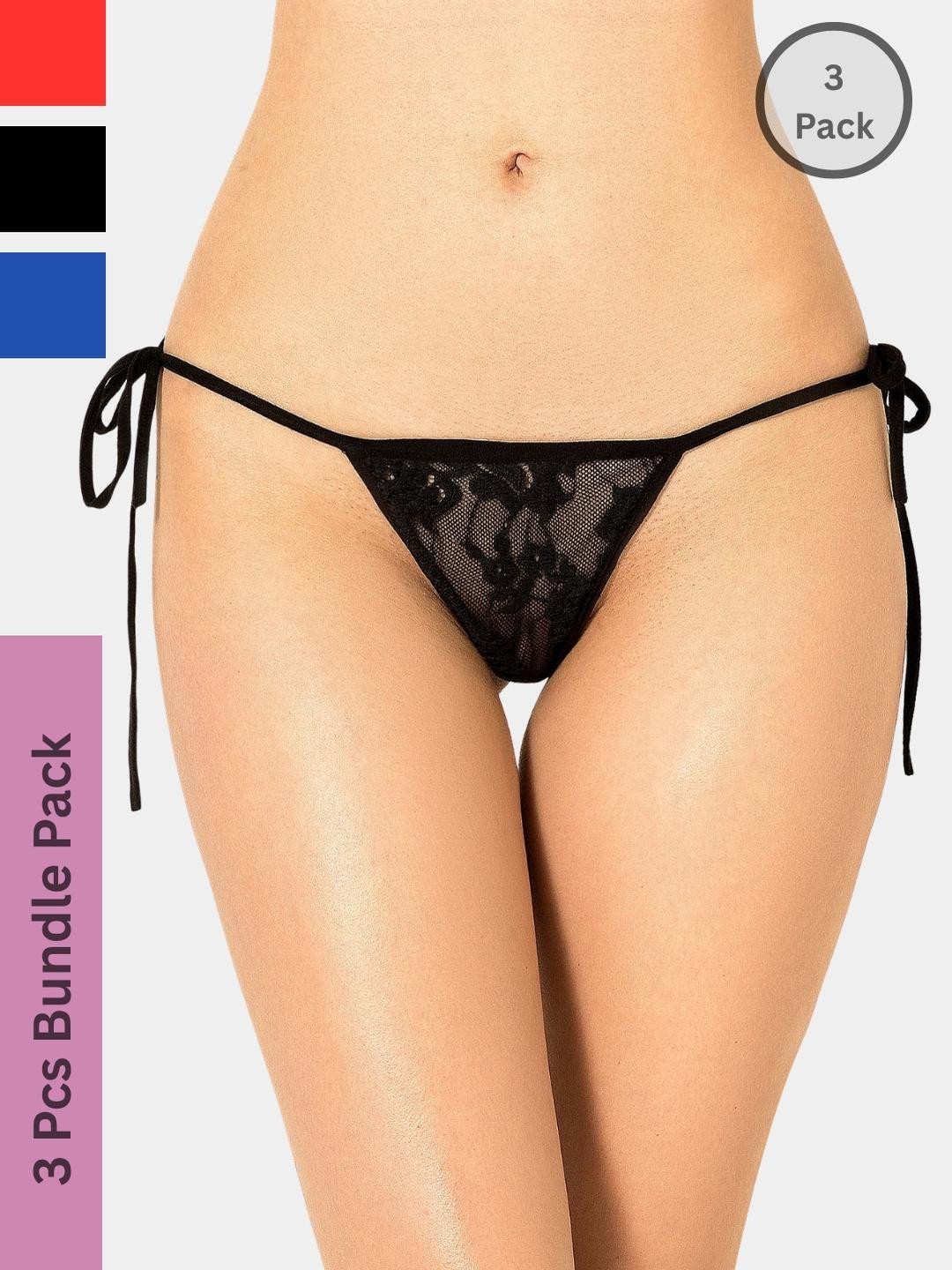 ZERJAMA Women Red Briefs