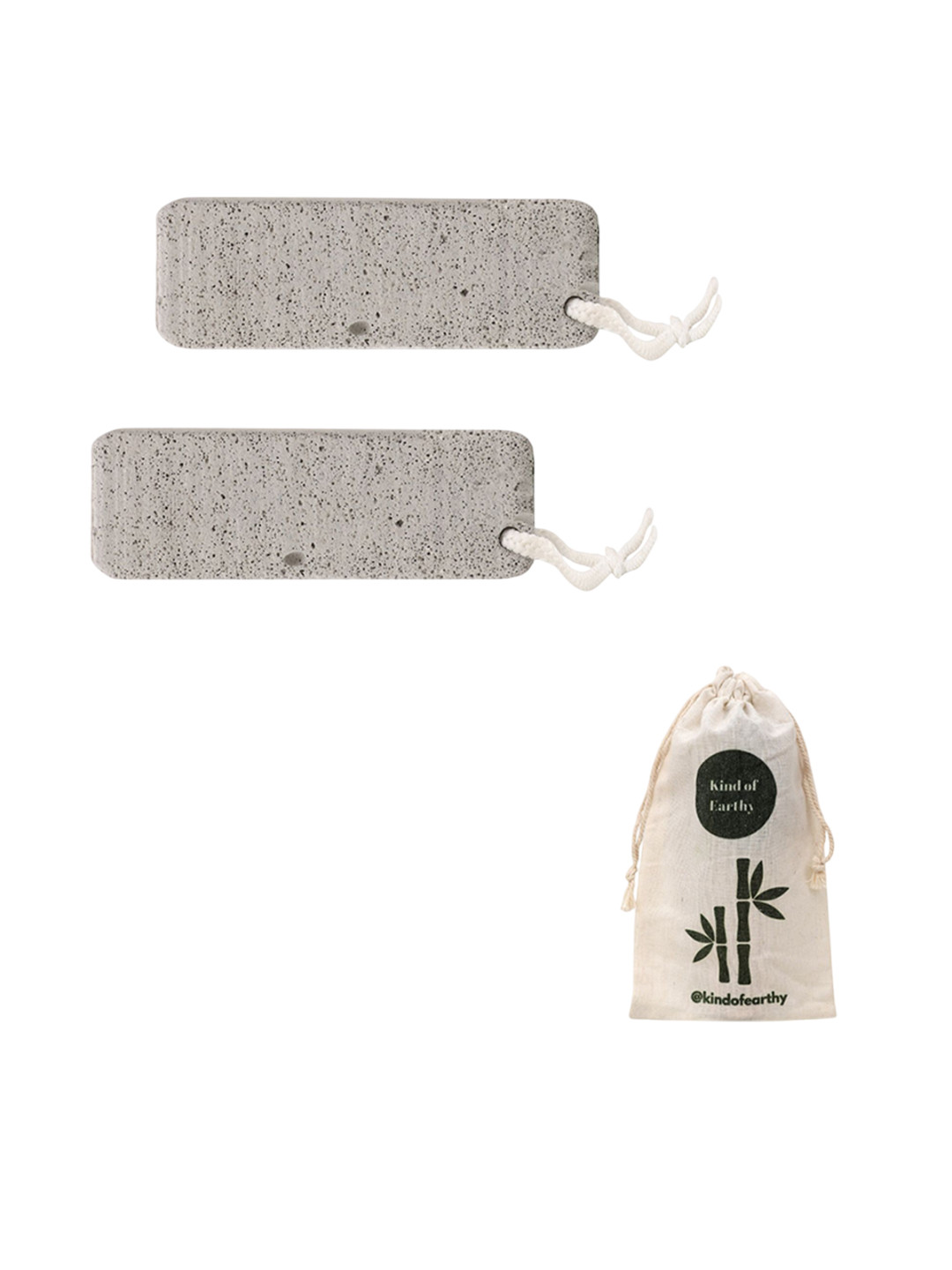 Kind of Earthy Set Of 2 Natural Pumice Stones For Feet