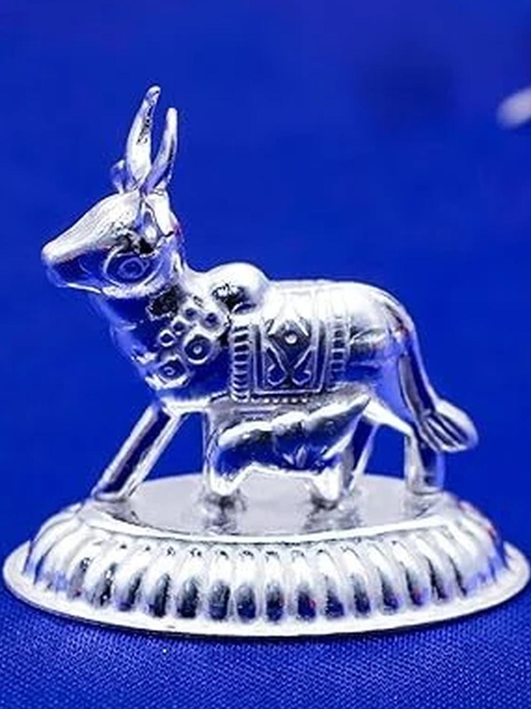 ASTRO-D Cow and Calf Idol for Pooja Kamdhenu Cow