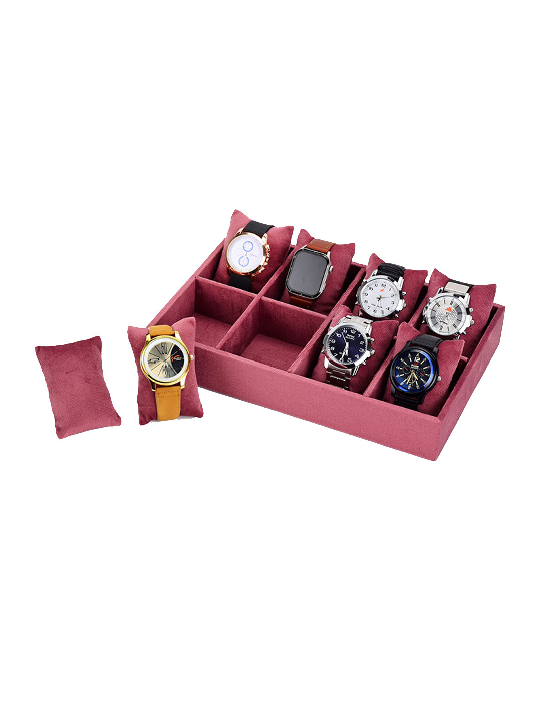 AZYEEA Pink 8-Slot Watches Organiser
