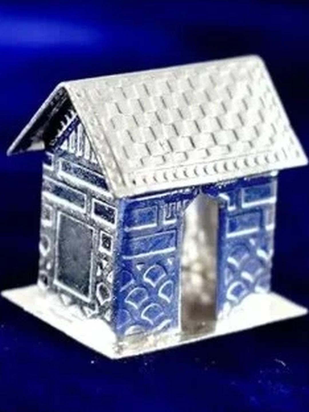 ASTRO-D Silver House/Hut/Ghar/jhopdi/for Vastu Shanti Puja 15 GM.