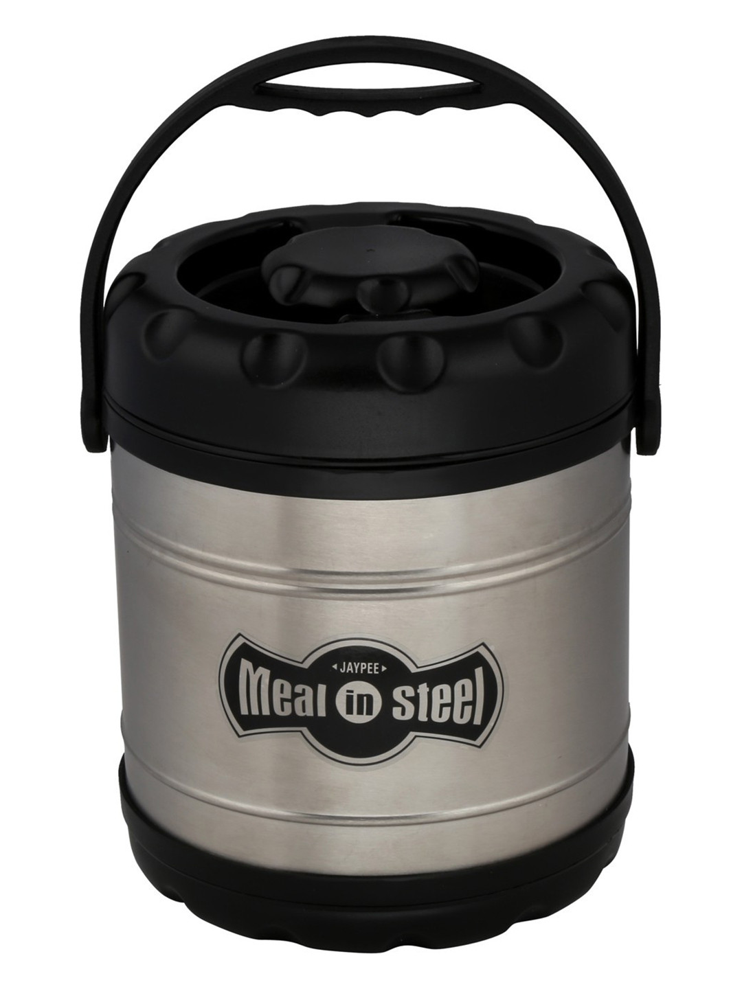 JAYPEE Meal In Steel Black 3 Pieces Container Lunch Box