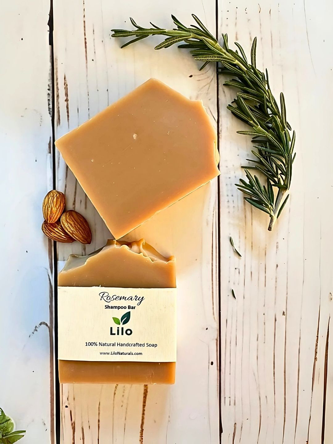 Lilo Naturals Rosemary Shampoo Bar For Dandruff Relief & Hair Fall Control - 115 g