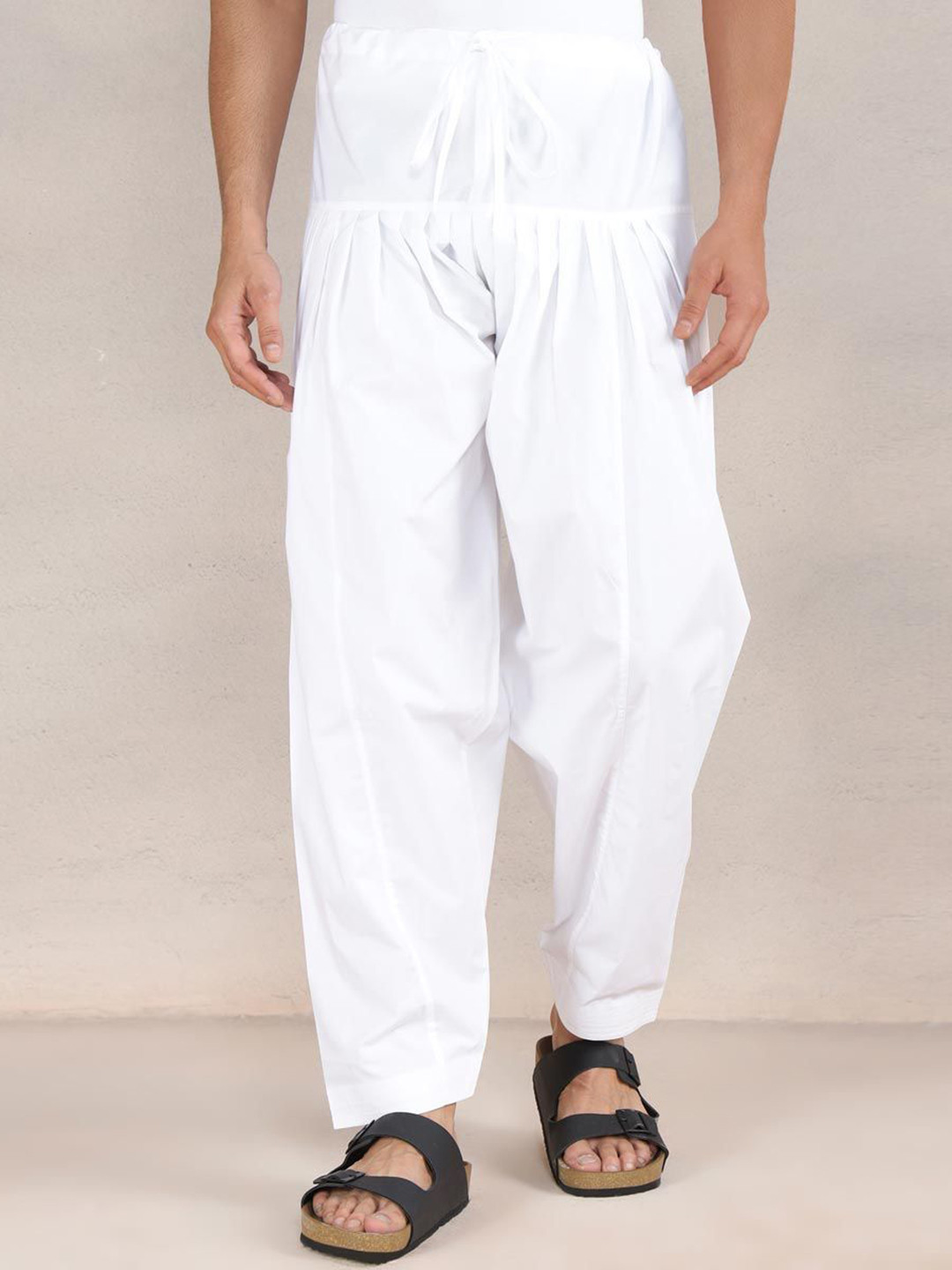 Fabindia Men Straight Fit High-Rise Cotton Salwar