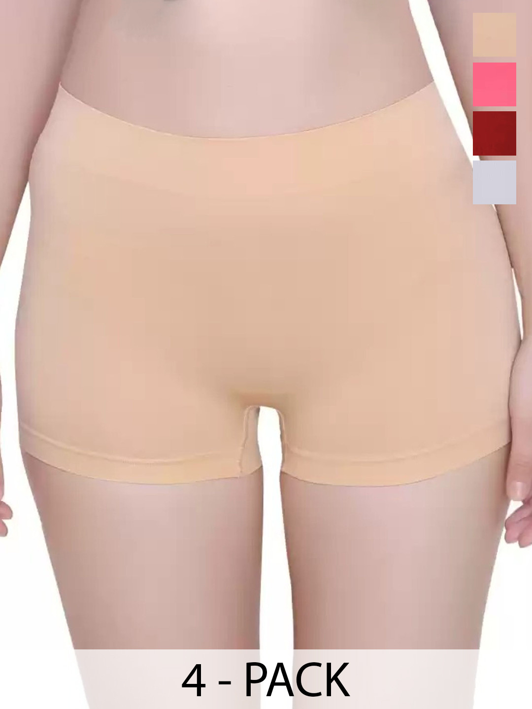 DHANDAI FASHION Pack of 4 Boys Shorts Briefs Boy Short Full P(Mo-2+CB-4)GjrGreMrnSkn