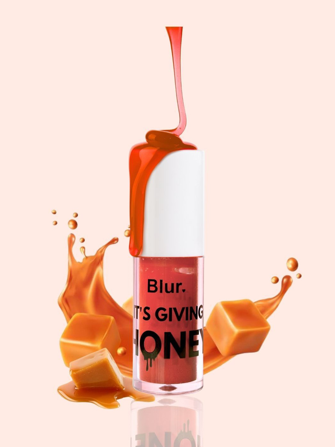 BLUR INDIA It's Giving Honey Juicy Lip Oil With Hyaluronic Acid  3.5ml-Caramel(Warm Brown)