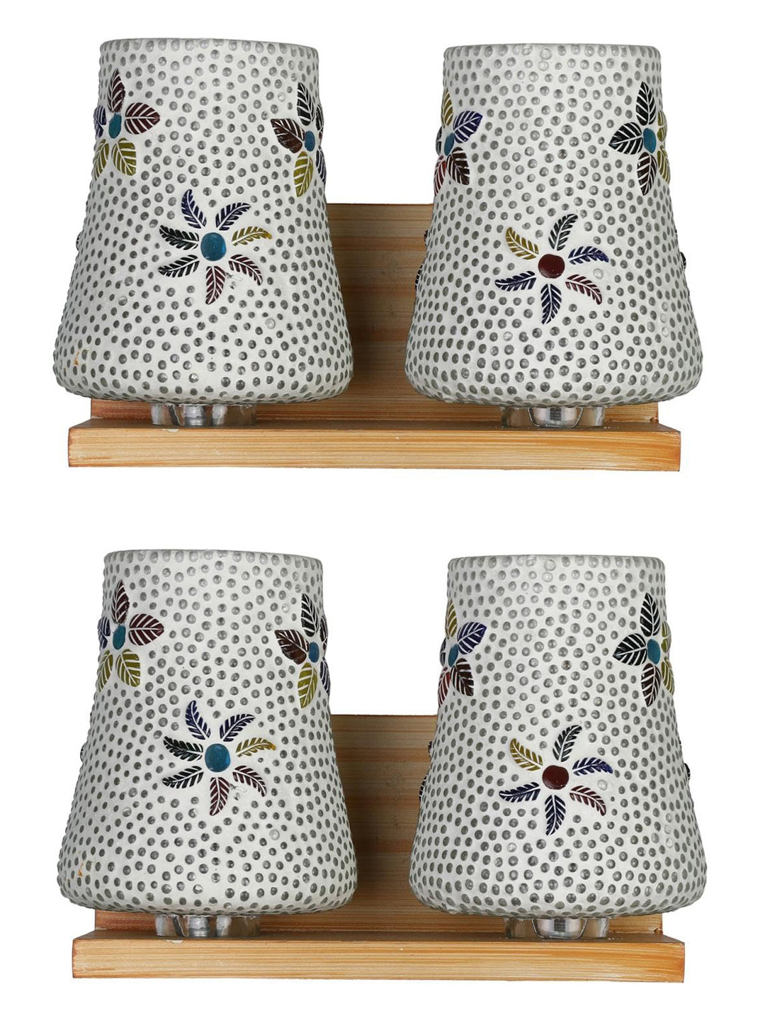 Somil Premium Designer Glass Wall / Night Lamp  Elegant & Stylish Dcor Accent for Modern Interiors, Color- Multicolour, Size:- 36 X 26 X 30.5 CM