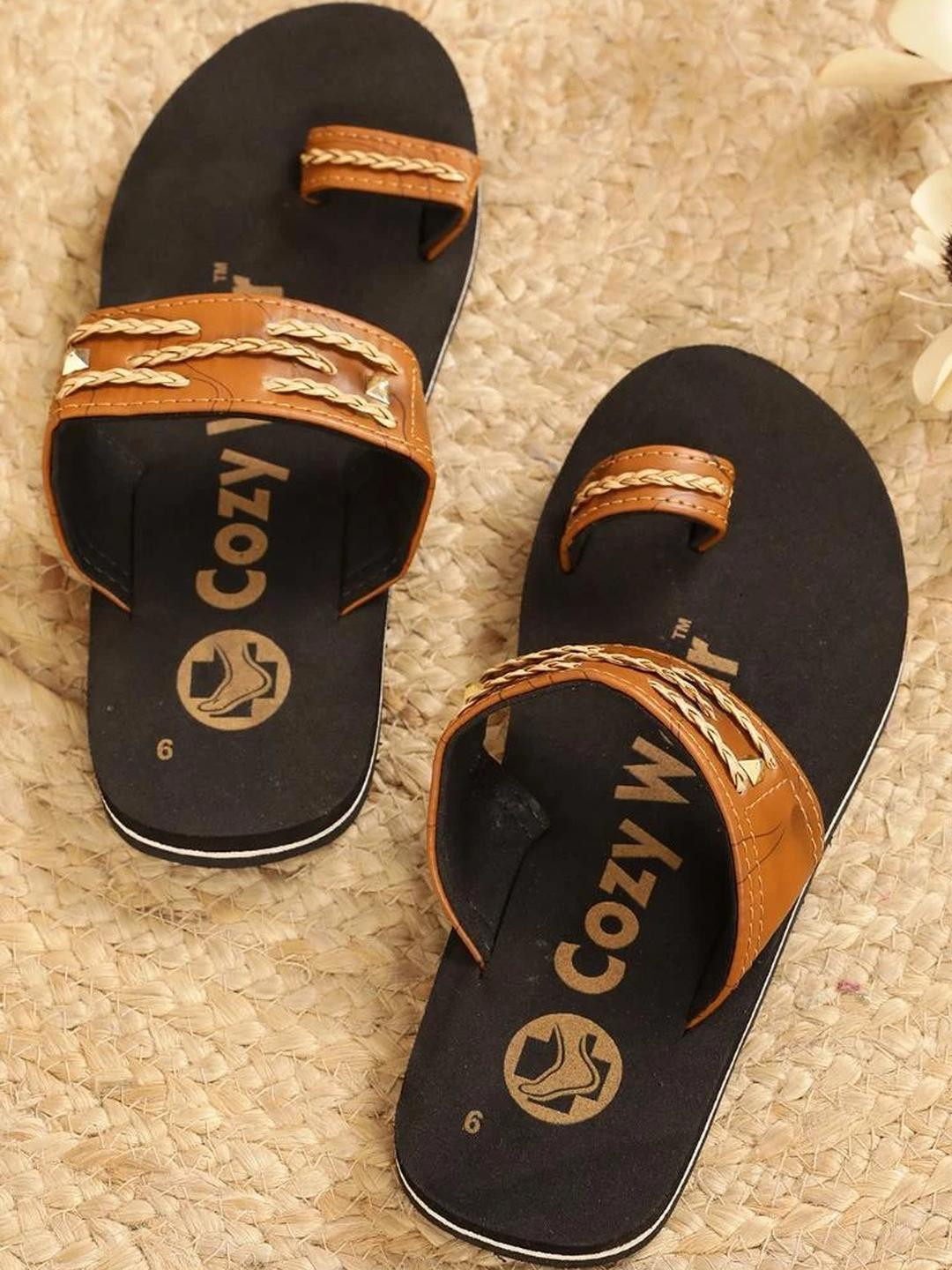 Cozy Wear Men Green Flip Flops