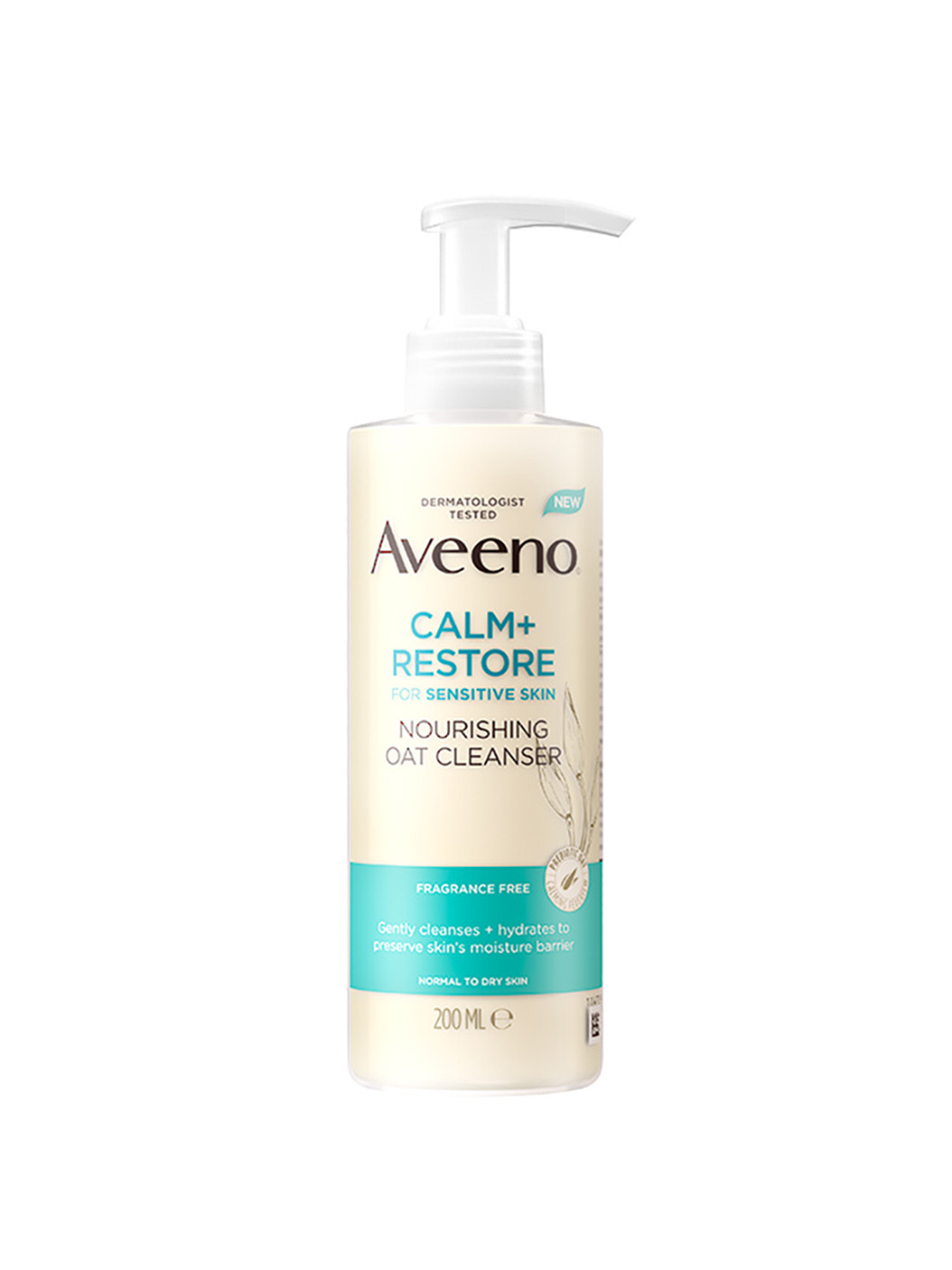 Aveeno Calm + Restore Nourishing Oat Cleanser for Normal-Dry & Sensitive Skin - 200 ml