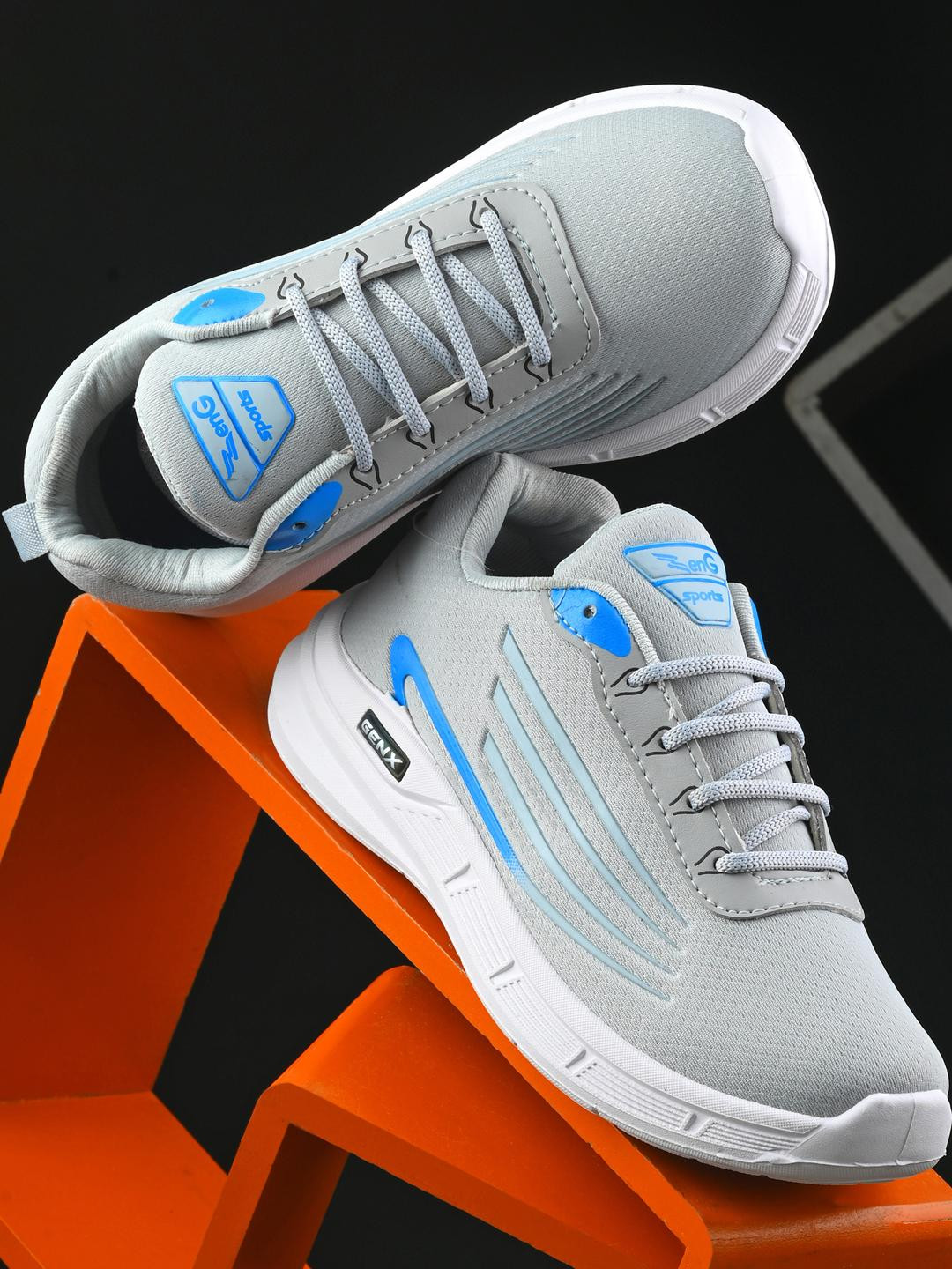 ZENG Men Mesh Running Non-Marking Shoes