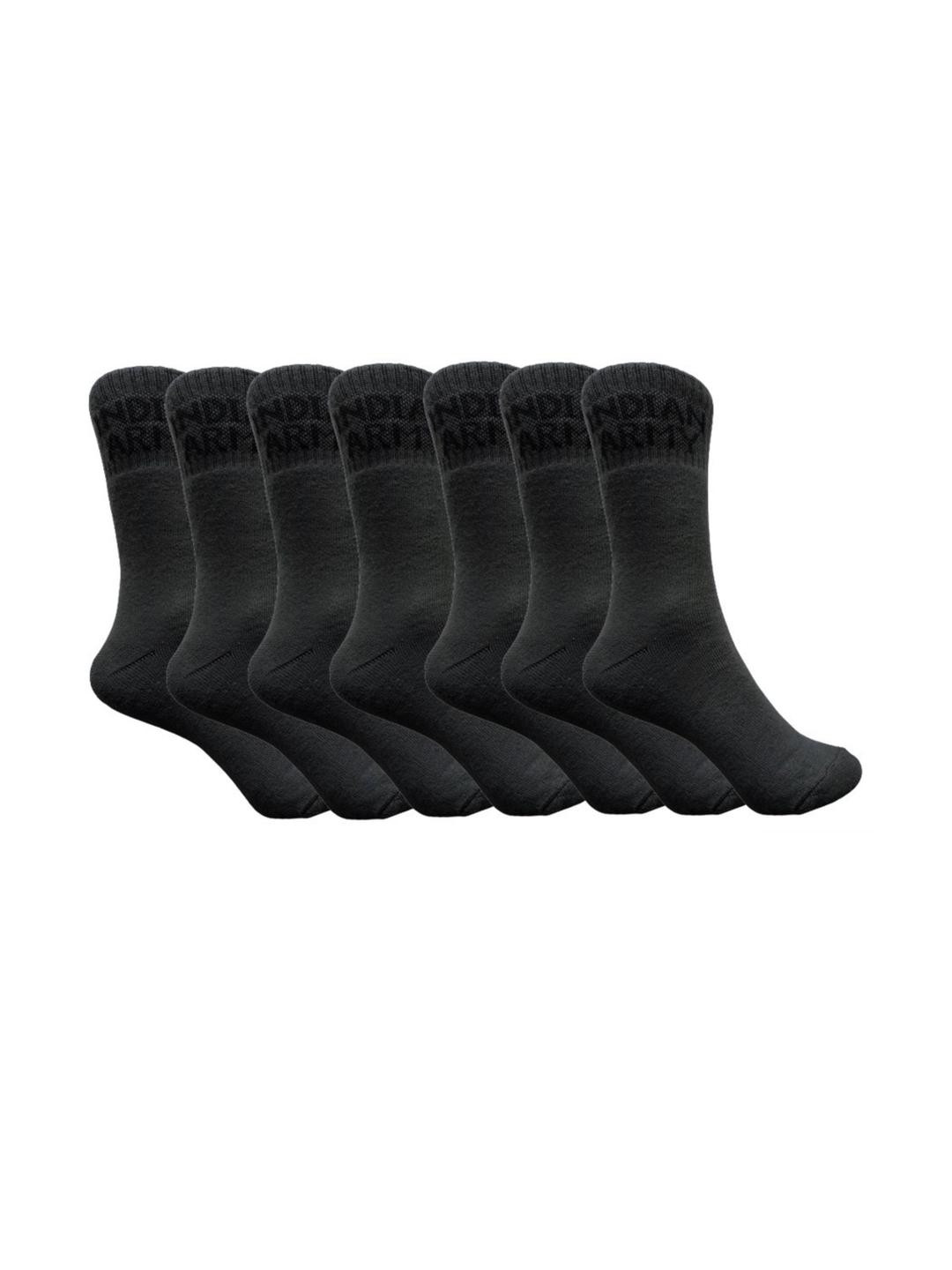 VOICI Pack Of 7 Army Green Calf Length Socks