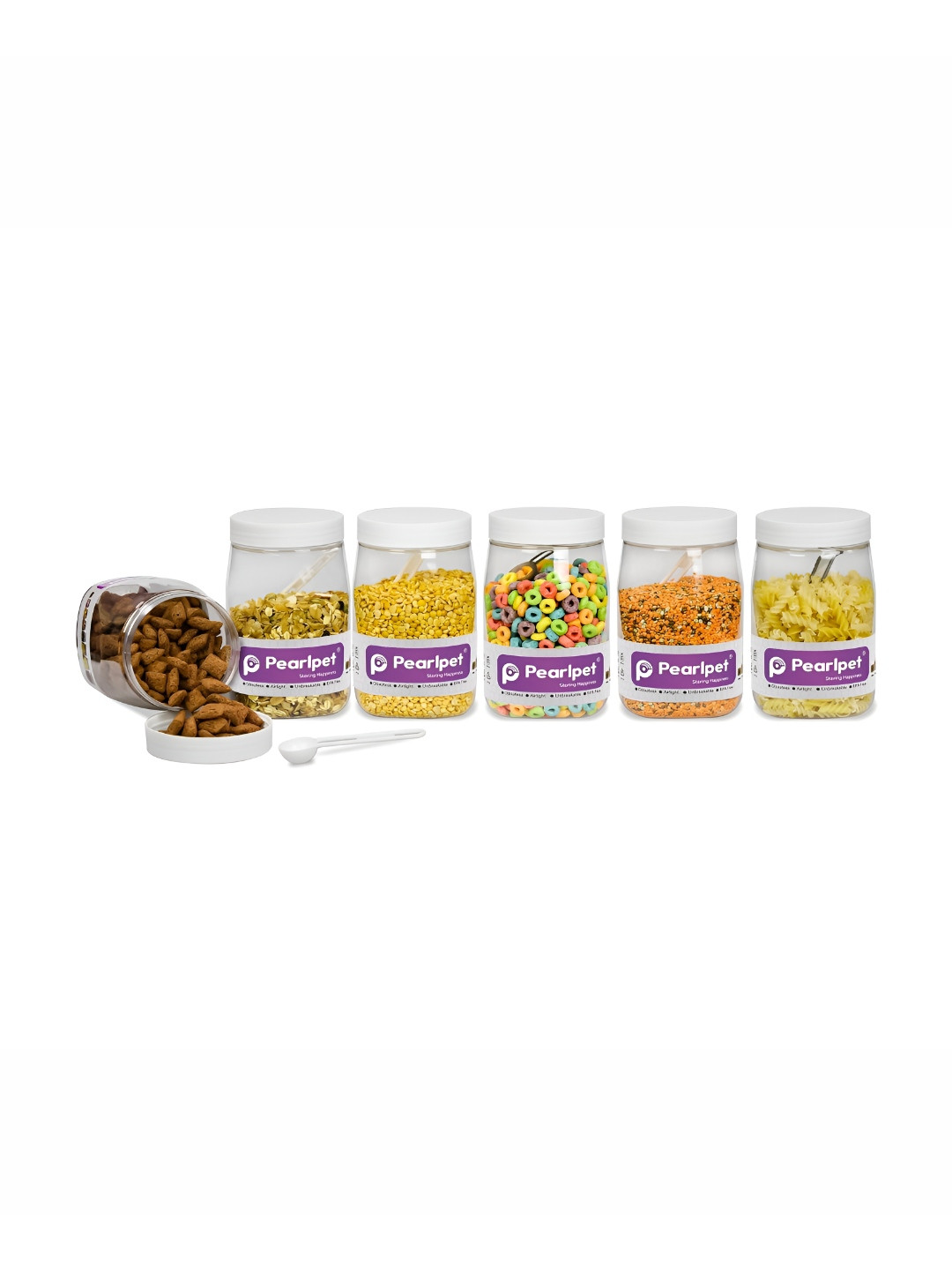 Pearlpet White 2025 Plastic Easy to Clean Core Container